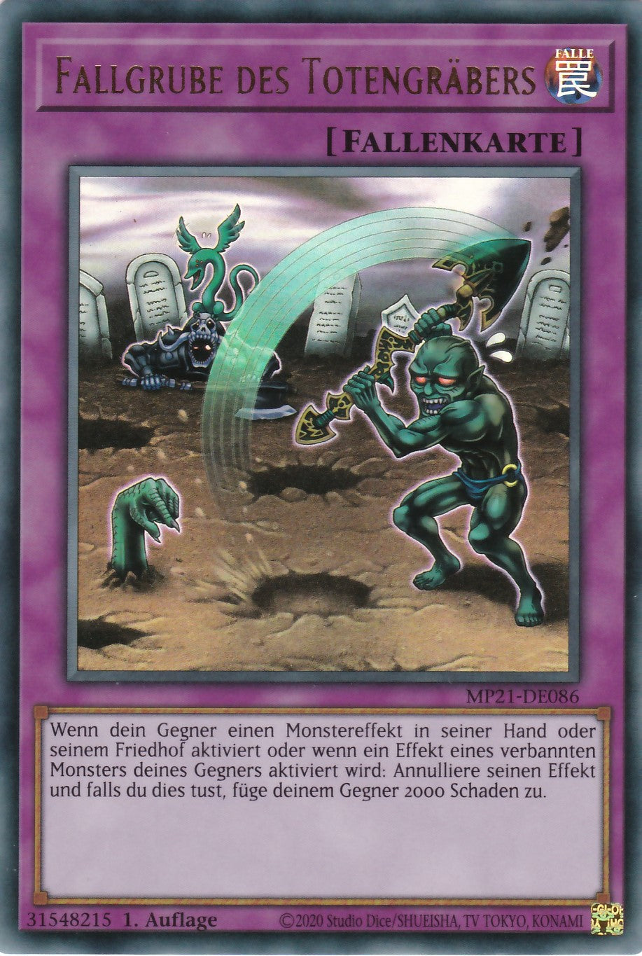 Fallgrube des Totengräbers - MP21-DE086 - Ultra Rare - Deutsch - 1. Auflage - 2021 Tin of Ancient Battles