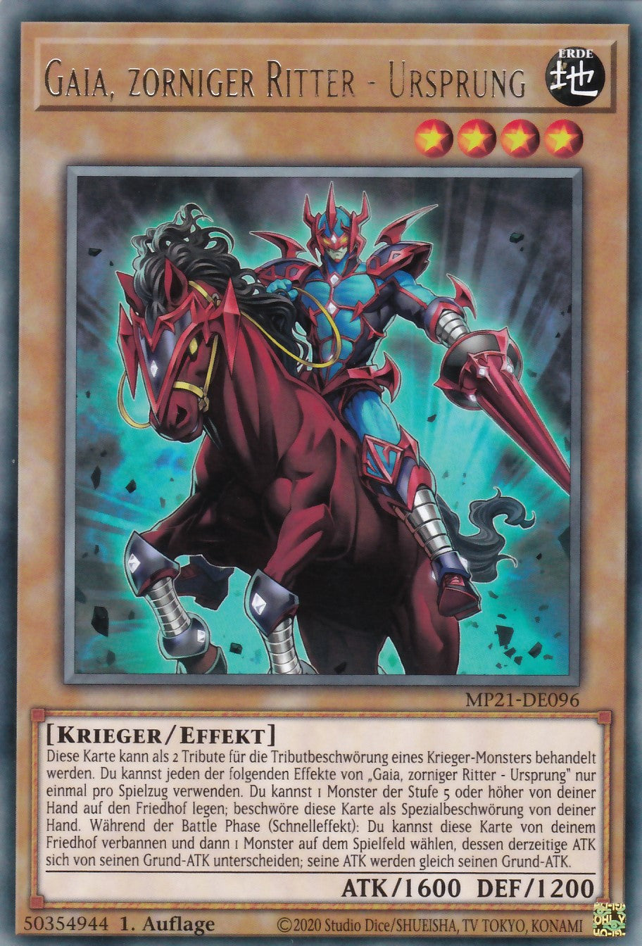 Gaia, zorniger Ritter - Ursprung - MP21-DE096 - Rare - Deutsch - 1. Auflage - 2021 Tin of Ancient Battles
