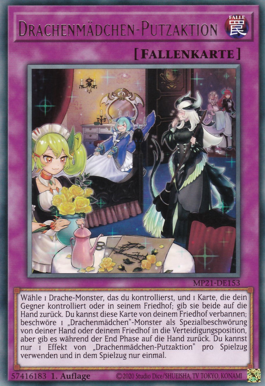 Drachenmädchen-Putzaktion - MP21-DE153 - Rare - Deutsch - 1. Auflage - 2021 Tin of Ancient Battles