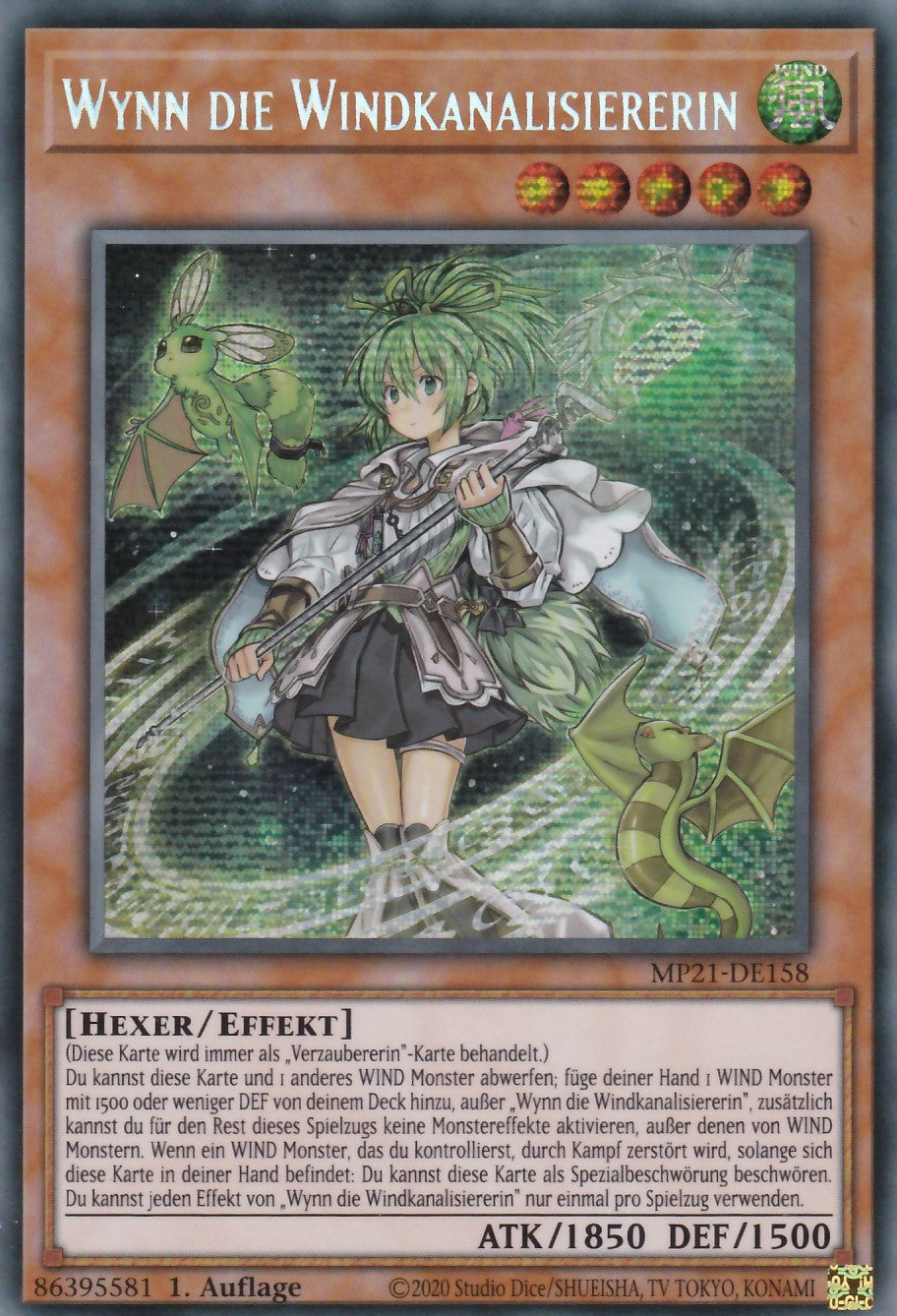 Wynn die Windkanalisiererin - MP21-DE158 - Secret Rare - Deutsch - 1. Auflage - 2021 Tin of Ancient Battles