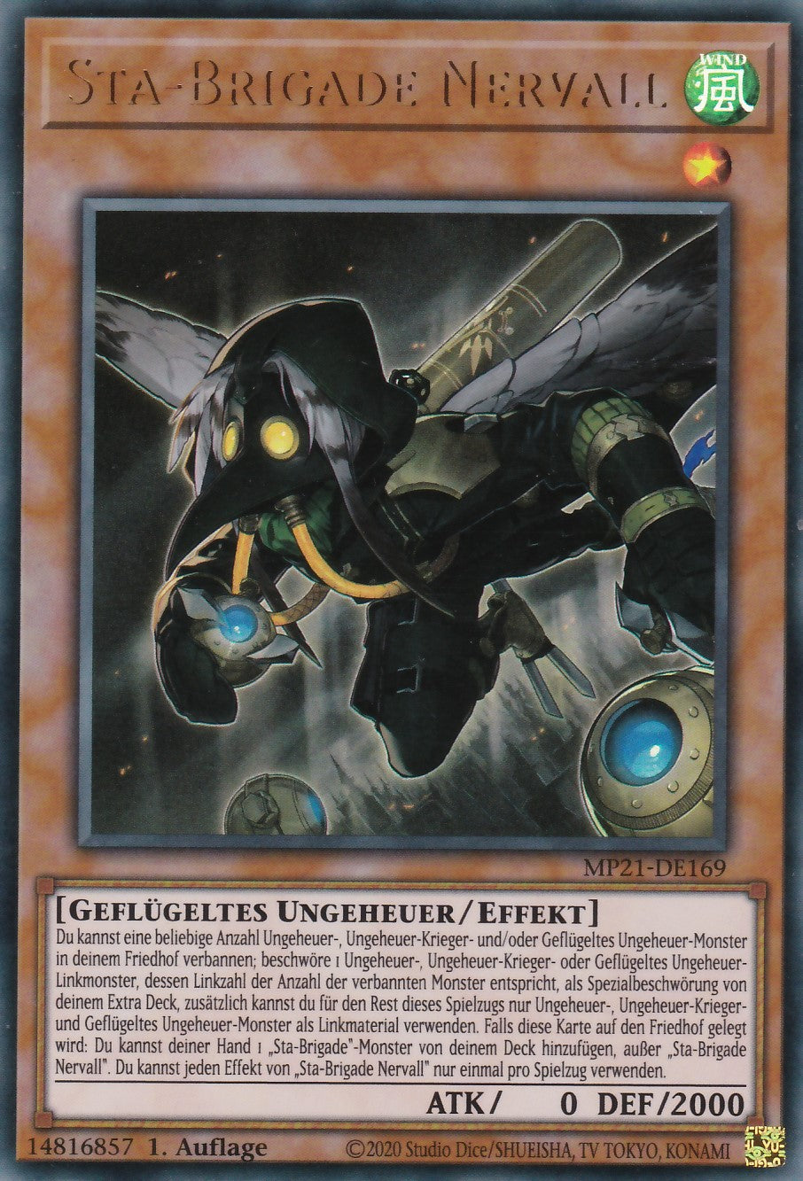 Sta-Brigade Nervall - MP21-DE169 - Ultra Rare - Deutsch - 1. Auflage - 2021 Tin of Ancient Battles