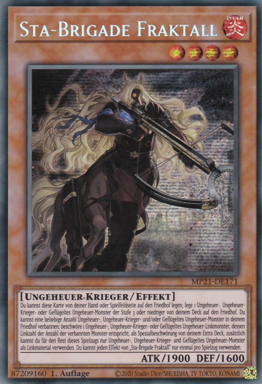 Sta-Brigade Fraktall - MP21-DE171 - Secret Rare - Deutsch - 1. Auflage - 2021 Tin of Ancient Battles