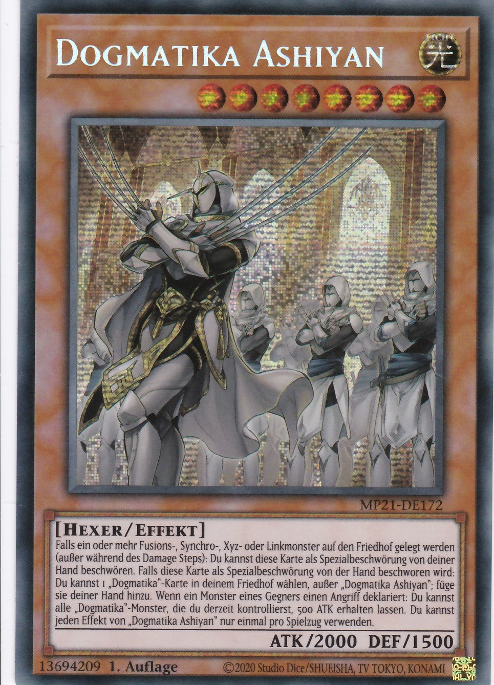 Dogmatika Ashiyan - MP21-DE172 - Secret Rare - Deutsch - 1. Auflage - 2021 Tin of Ancient Battles