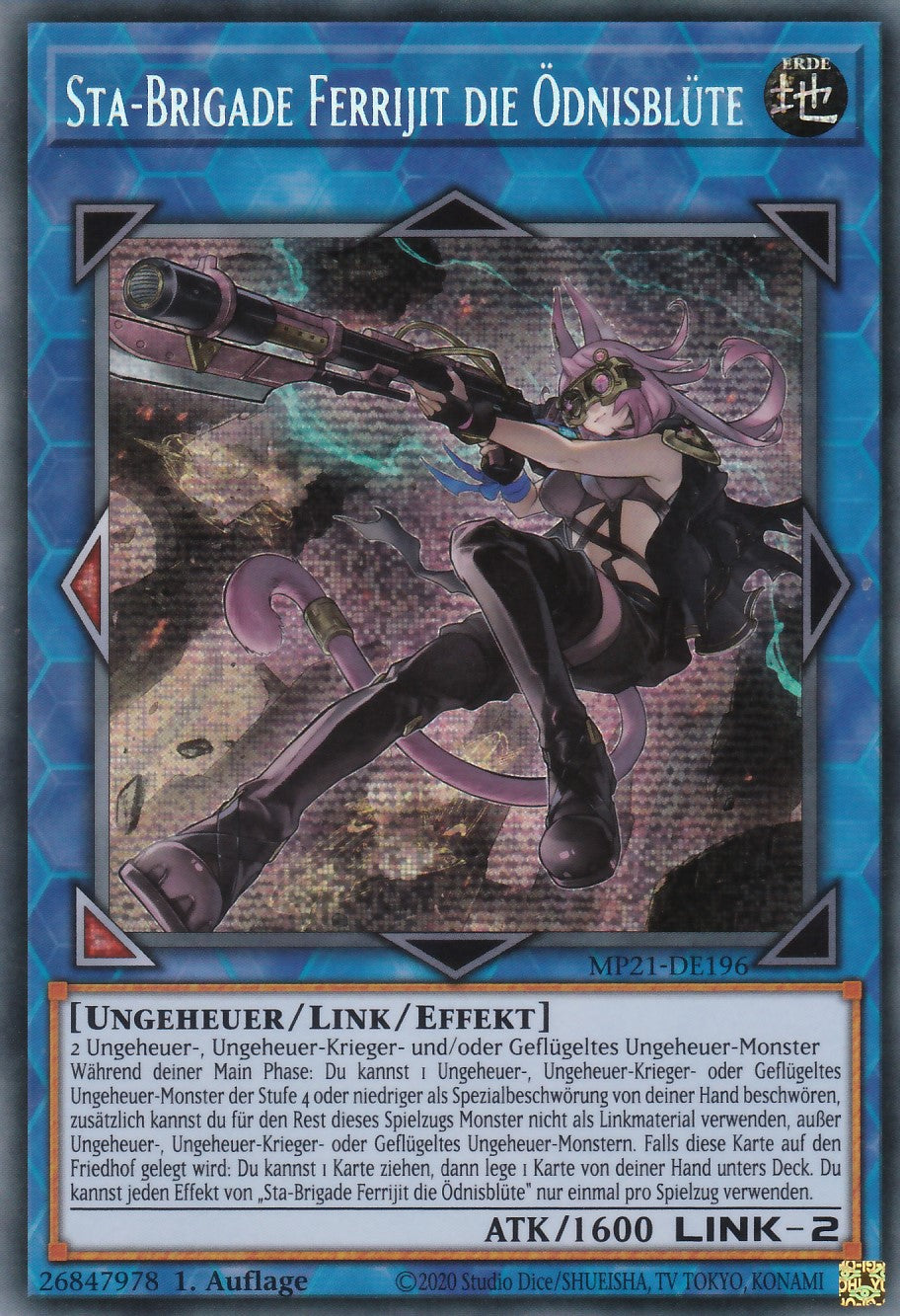 Sta-Brigade Ferrijit die Ödnisblüte - MP21-DE196 - Secret Rare - Deutsch - 1. Auflage - 2021 Tin of Ancient Battles