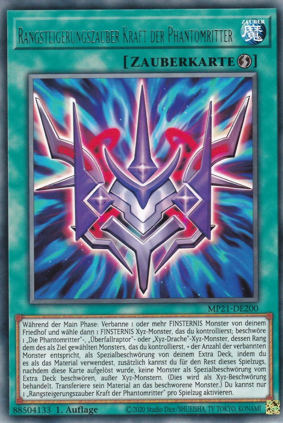 Rangsteigerungszauber Kraft der Phantomritter - MP21-DE200 - Rare - Deutsch - 1. Auflage - 2021 Tin of Ancient Battles