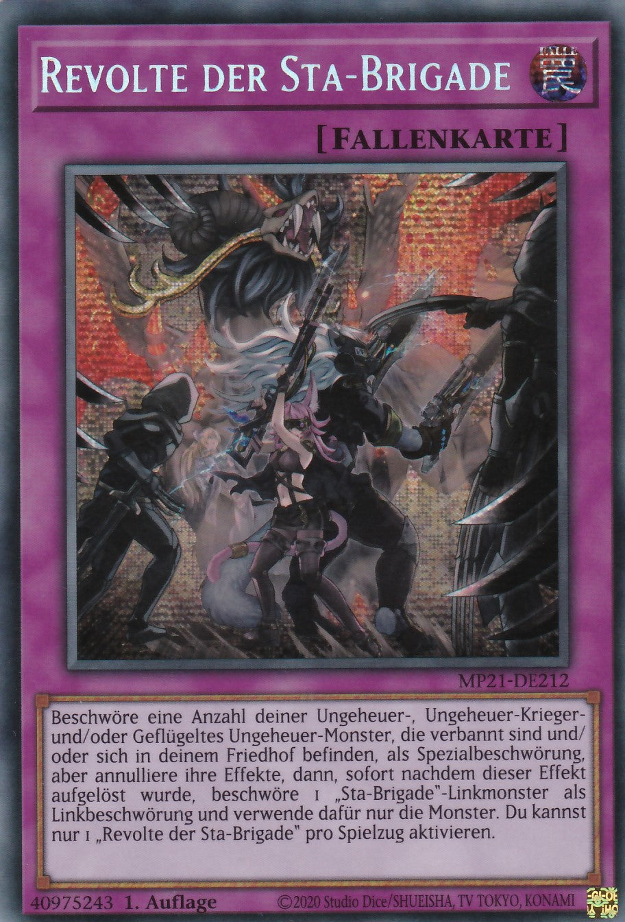 Revolte der Sta-Brigade - MP21-DE212 - Secret Rare - Deutsch - 1. Auflage - 2021 Tin of Ancient Battles