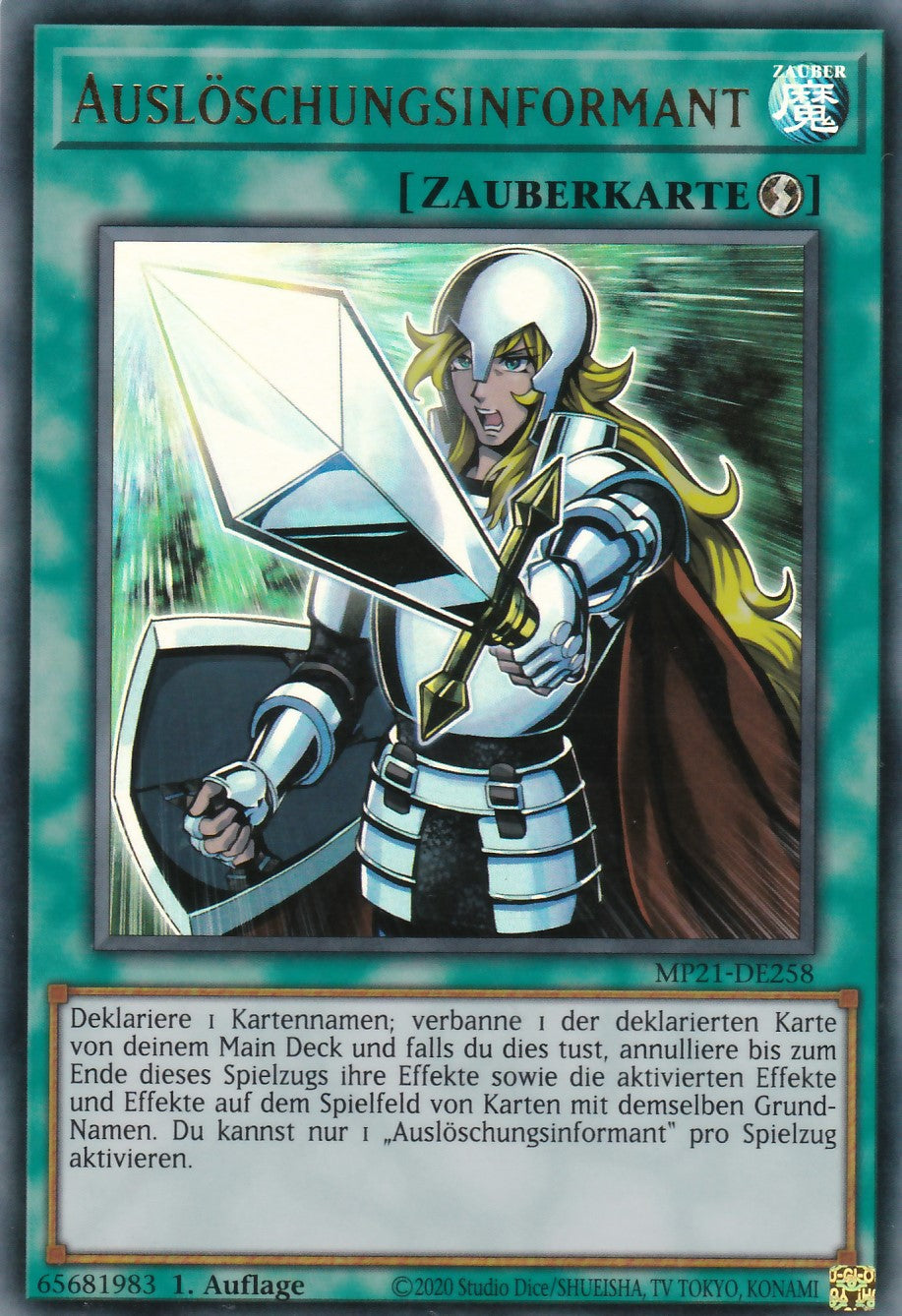 Auslöschungsinformant - MP21-DE258 - Ultra Rare - Deutsch - 1. Auflage - 2021 Tin of Ancient Battles