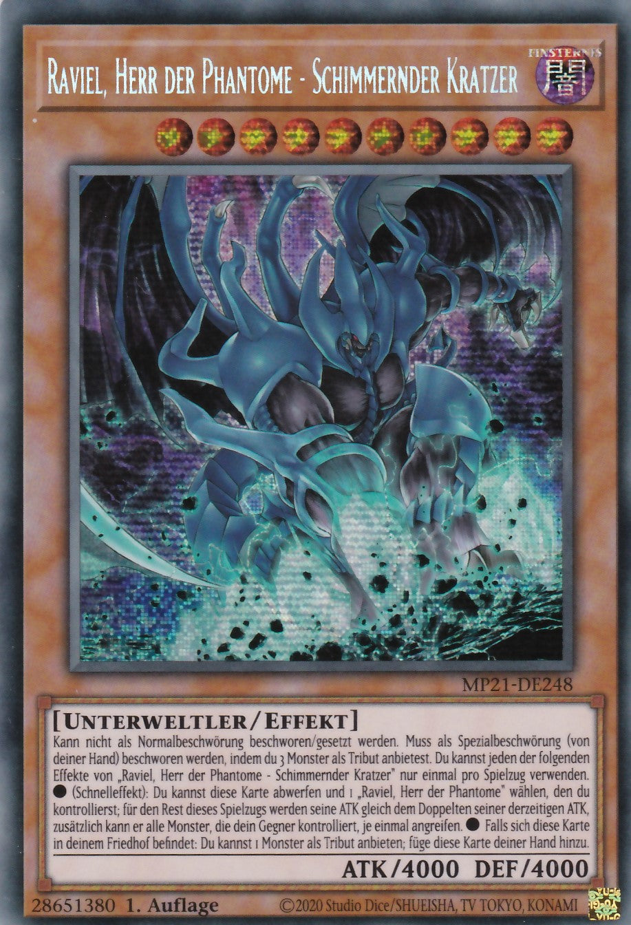 Raviel, Herr der Phantome - Schimmernder Kratzer - MP21-DE248 - Secret Rare - Deutsch - 1. Auflage - 2021 Tin of Ancient Battles