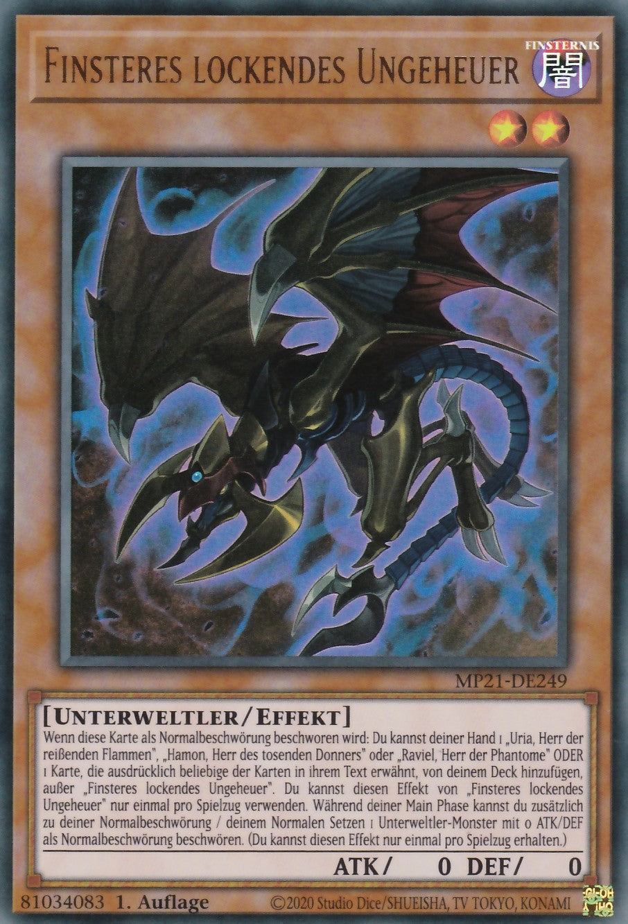 Finsteres lockendes Ungeheuer - MP21-DE249 - Ultra Rare - Deutsch - 1. Auflage - 2021 Tin of Ancient Battles