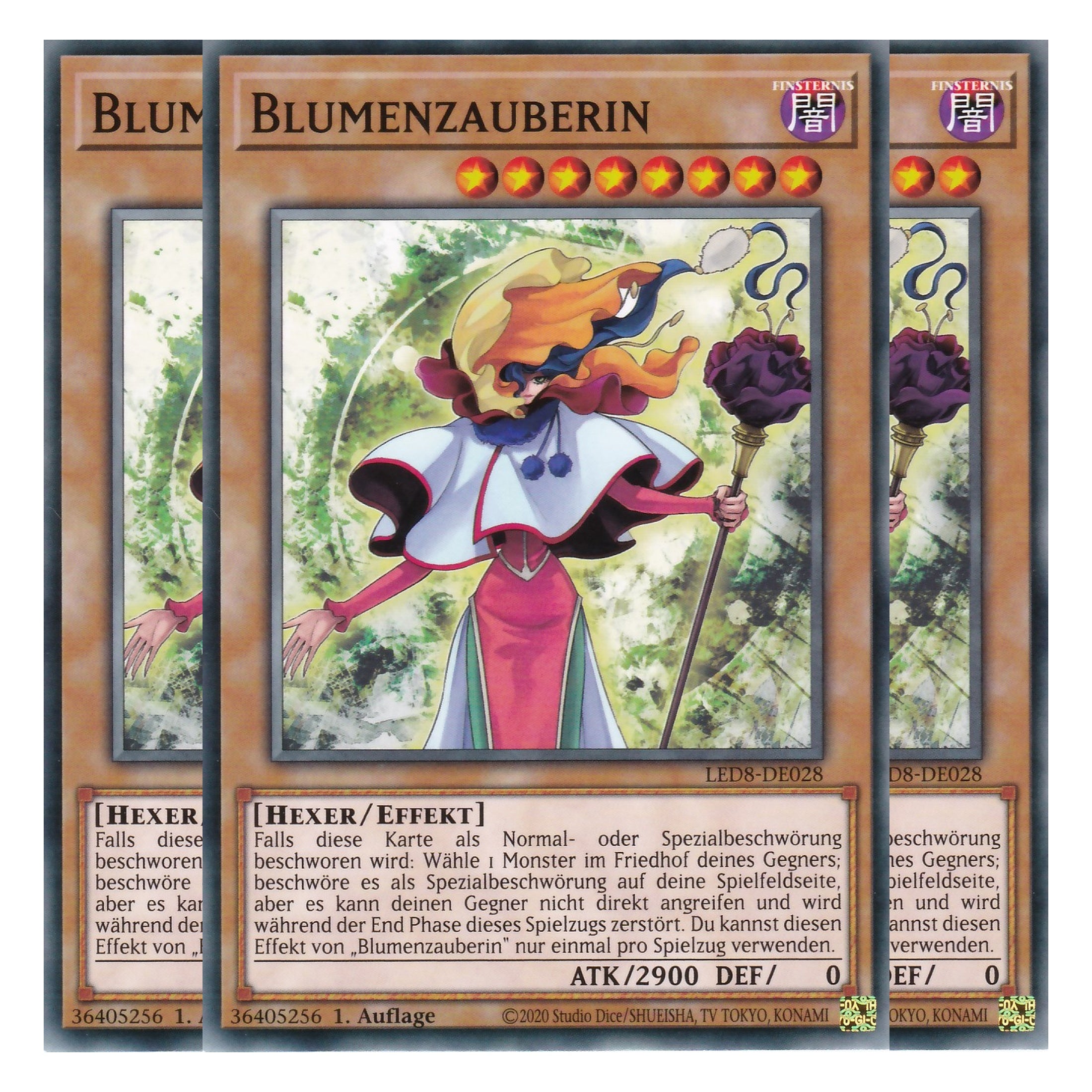 Blumenzauberin - LED8-DE028 - Common - Deutsch - 1. Auflage - Legendary Duelists: Synchro Storm - Playset (3 Kopien)