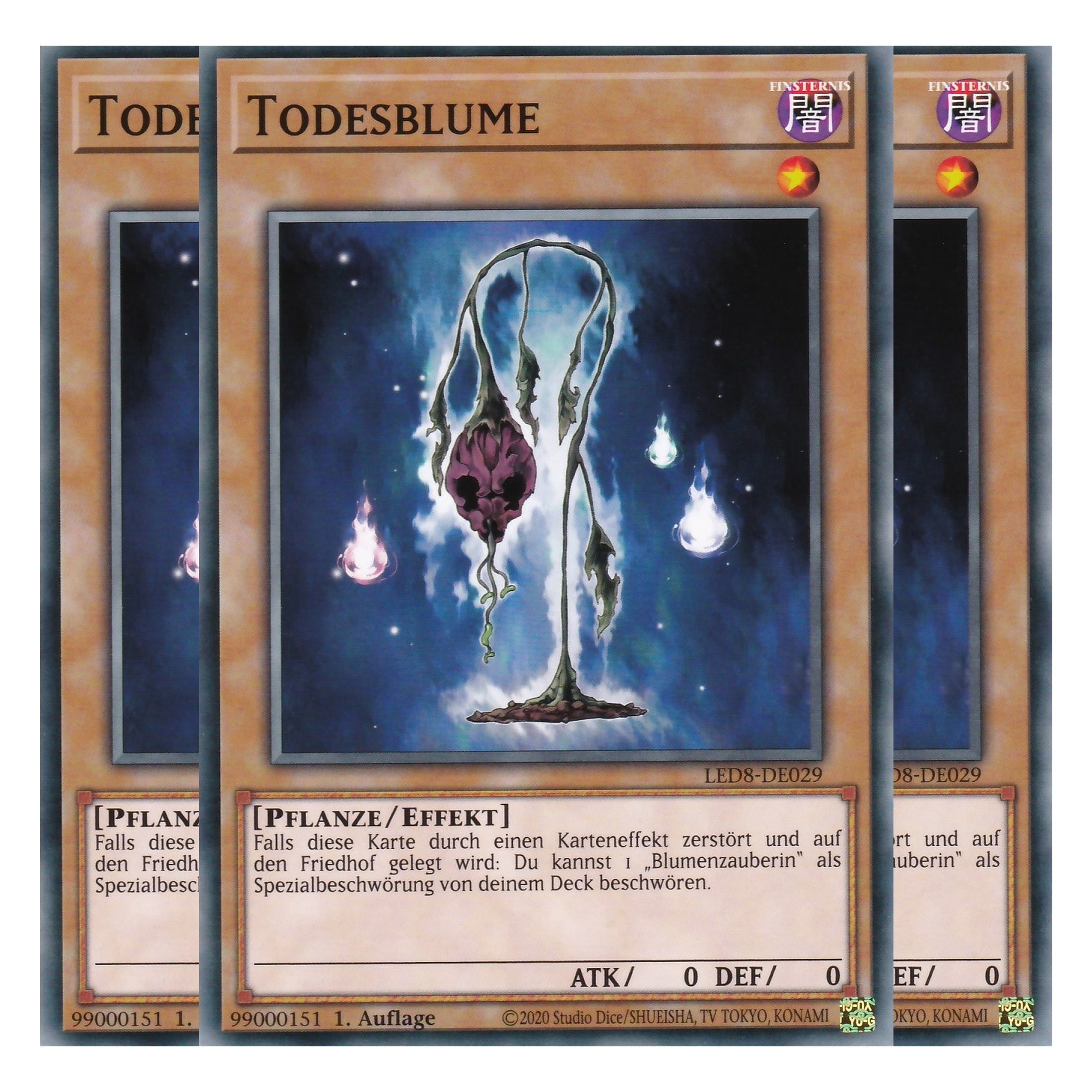 Todesblume - LED8-DE029 - Common - Deutsch - 1. Auflage - Legendary Duelists: Synchro Storm - Playset (3 Kopien)