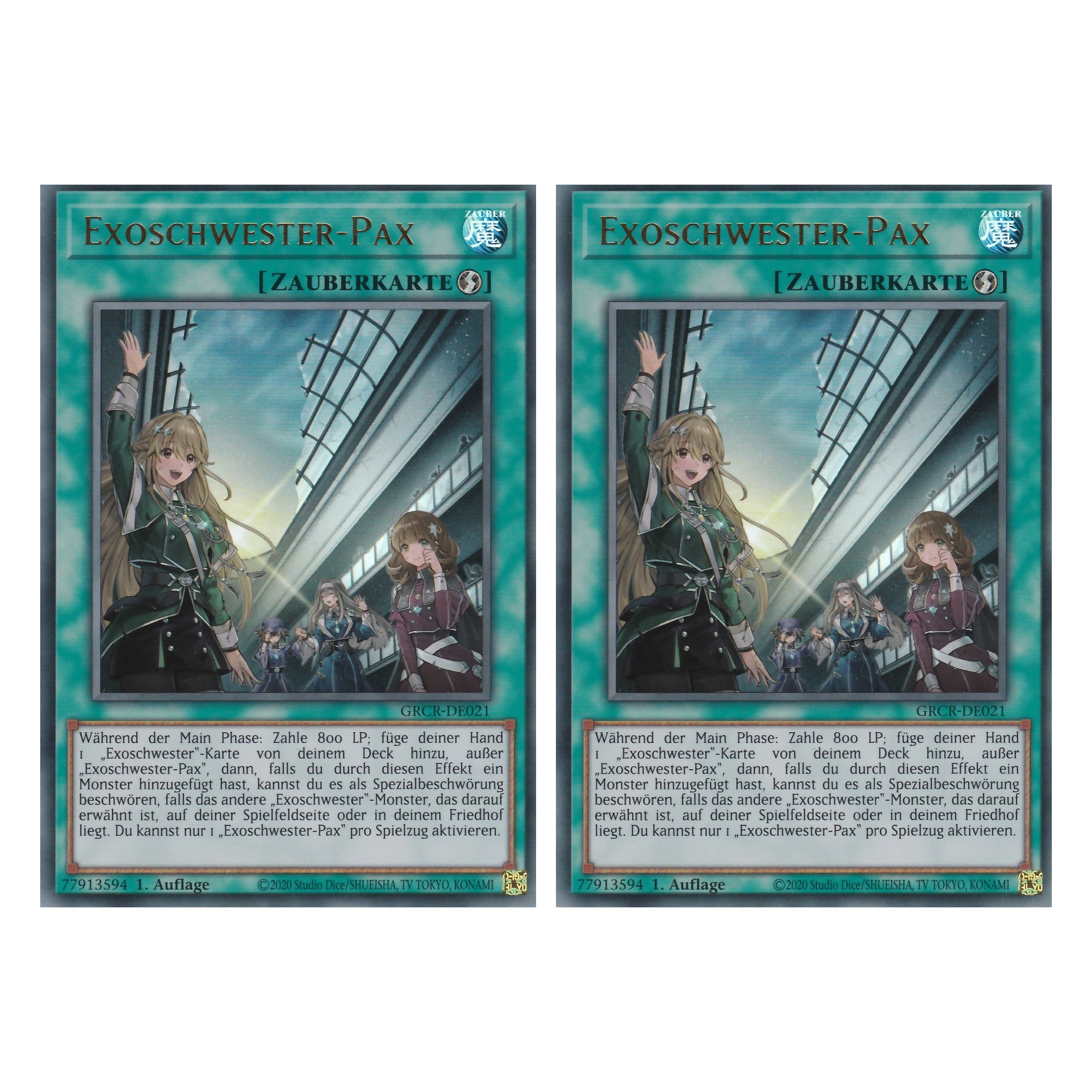 Exoschwester-Pax - GRCR-DE021 - Ultra Rare - Deutsch - 1. Auflage - The Grand Creators - Yu-Gi-Oh! - Duo Set (2 Stück)
