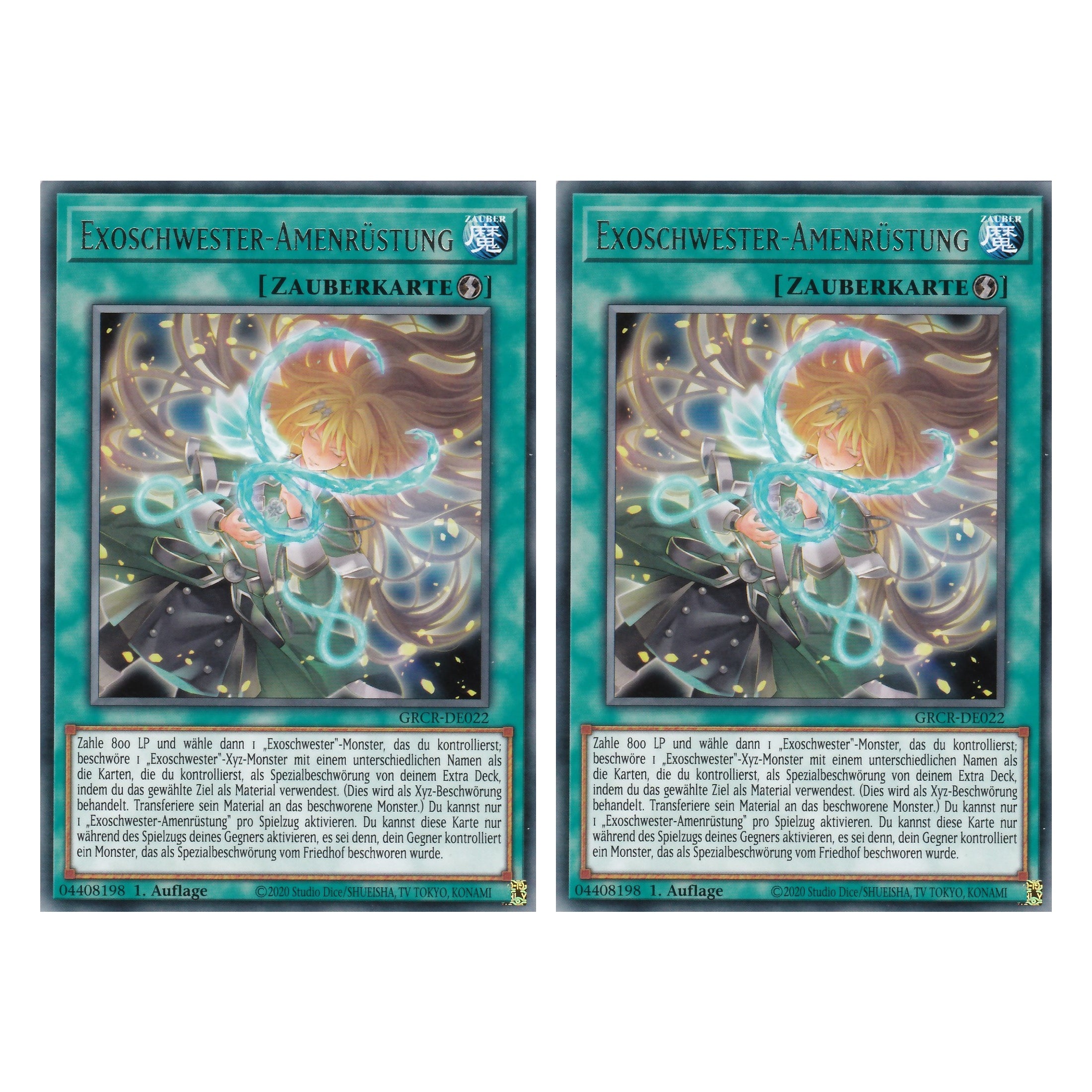 Exoschwester-Amenrüstung - GRCR-DE022 - Rare - Deutsch - 1. Auflage - The Grand Creators - Yu-Gi-Oh! - Duo Set (2 Stück)