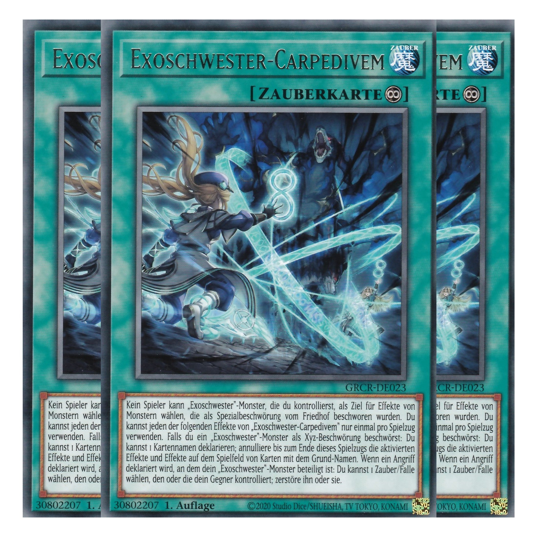 Exoschwester-Carpedivem - GRCR-DE023 - Rare - Deutsch - 1. Auflage - The Grand Creators - Yu-Gi-Oh! - Playset (3 Kopien)