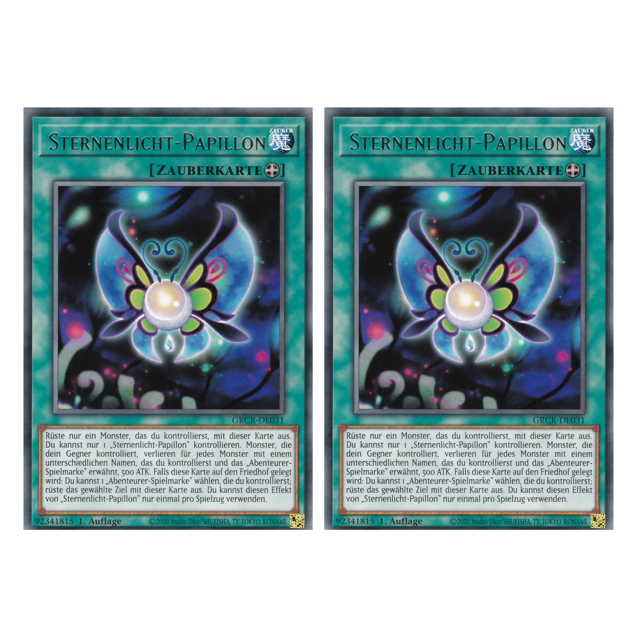 Sternenlicht-Papillon - GRCR-DE031 - Rare - Deutsch - 1. Auflage - The Grand Creators - Yu-Gi-Oh! - Duo Set (2 Stück)