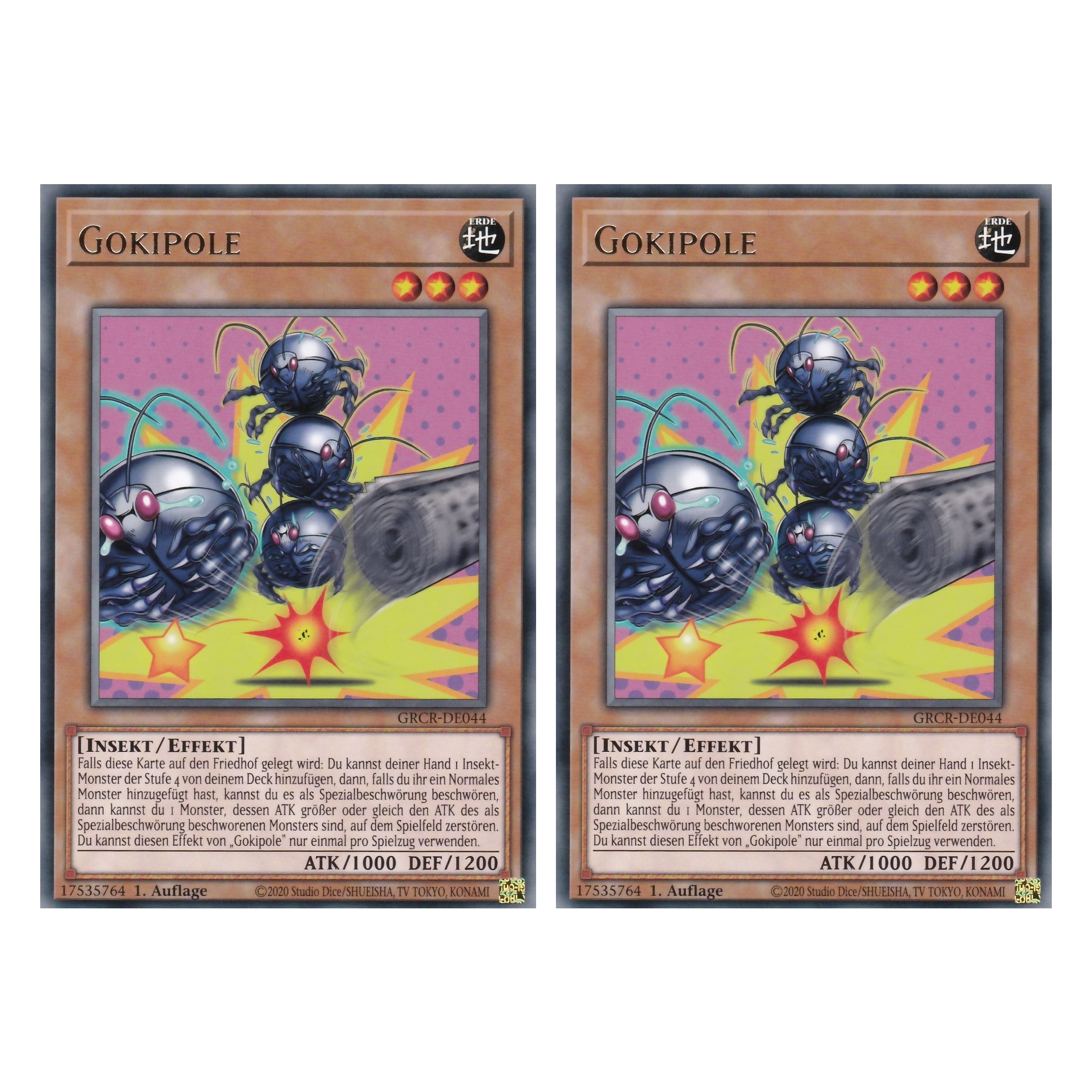 Gokipole - GRCR-DE044 - Rare - Deutsch - 1. Auflage - The Grand Creators - Yu-Gi-Oh! - Duo Set (2 Stück)