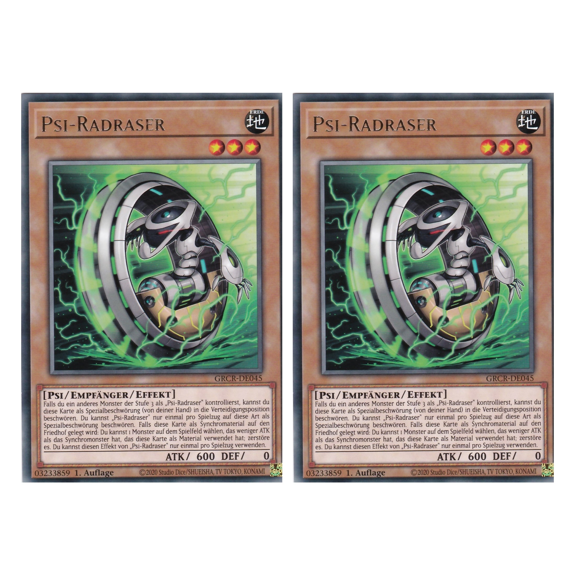 Psi-Radraser - GRCR-DE045 - Rare - Deutsch - 1. Auflage - The Grand Creators - Yu-Gi-Oh! - Duo Set (2 Stück)