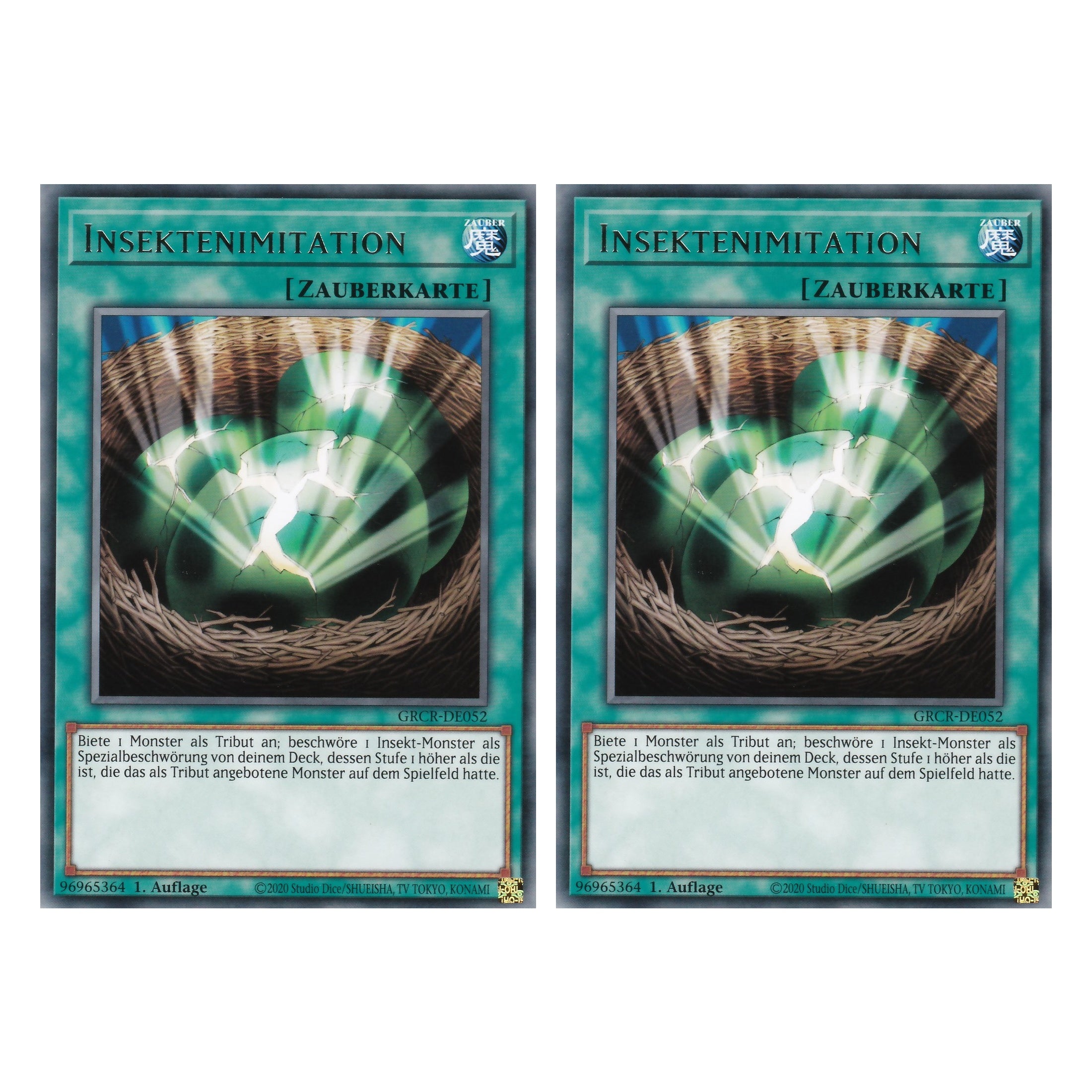 Insektenimitation - GRCR-DE052 - Rare - Deutsch - 1. Auflage - The Grand Creators - Yu-Gi-Oh! - Duo Set (2 Stück)