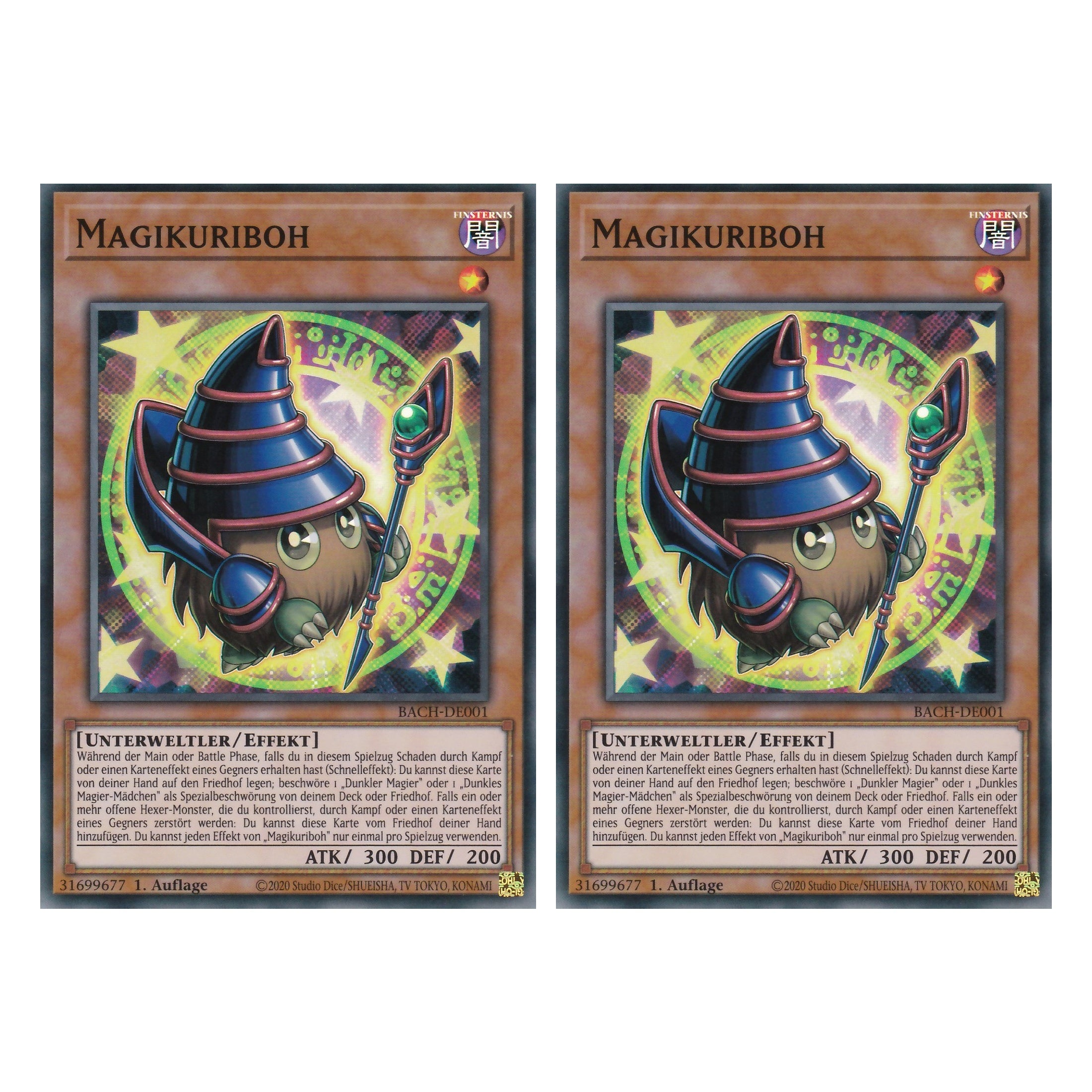 Magikuriboh - BACH-DE001 - Super Rare - Deutsch - 1. Auflage - Battle of Chaos - Yu-Gi-Oh! - Duo Set (2 Stück)
