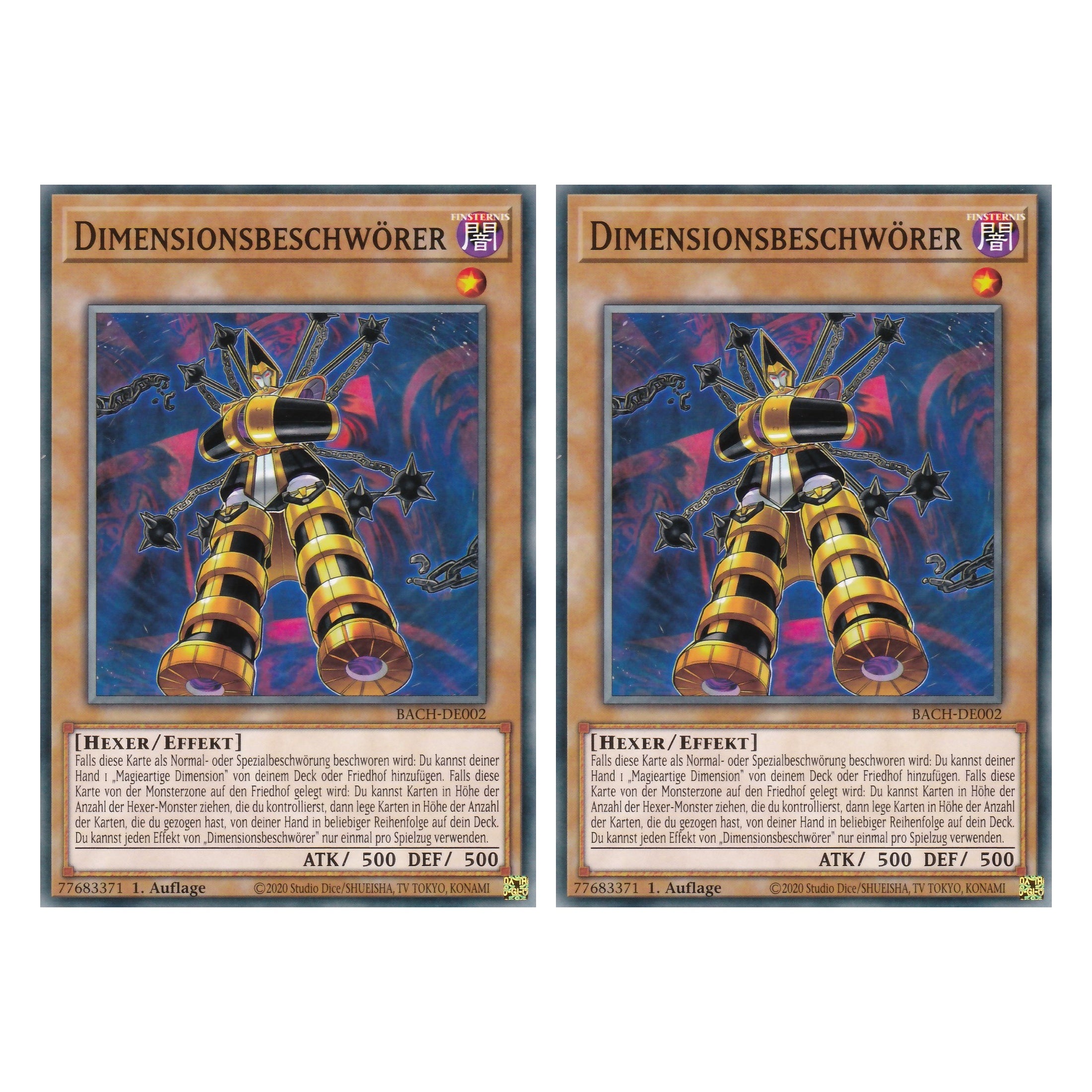 Dimensionsbeschwörer - BACH-DE002 - Common - Deutsch - 1. Auflage - Battle of Chaos - Yu-Gi-Oh! - Duo Set (2 Stück)