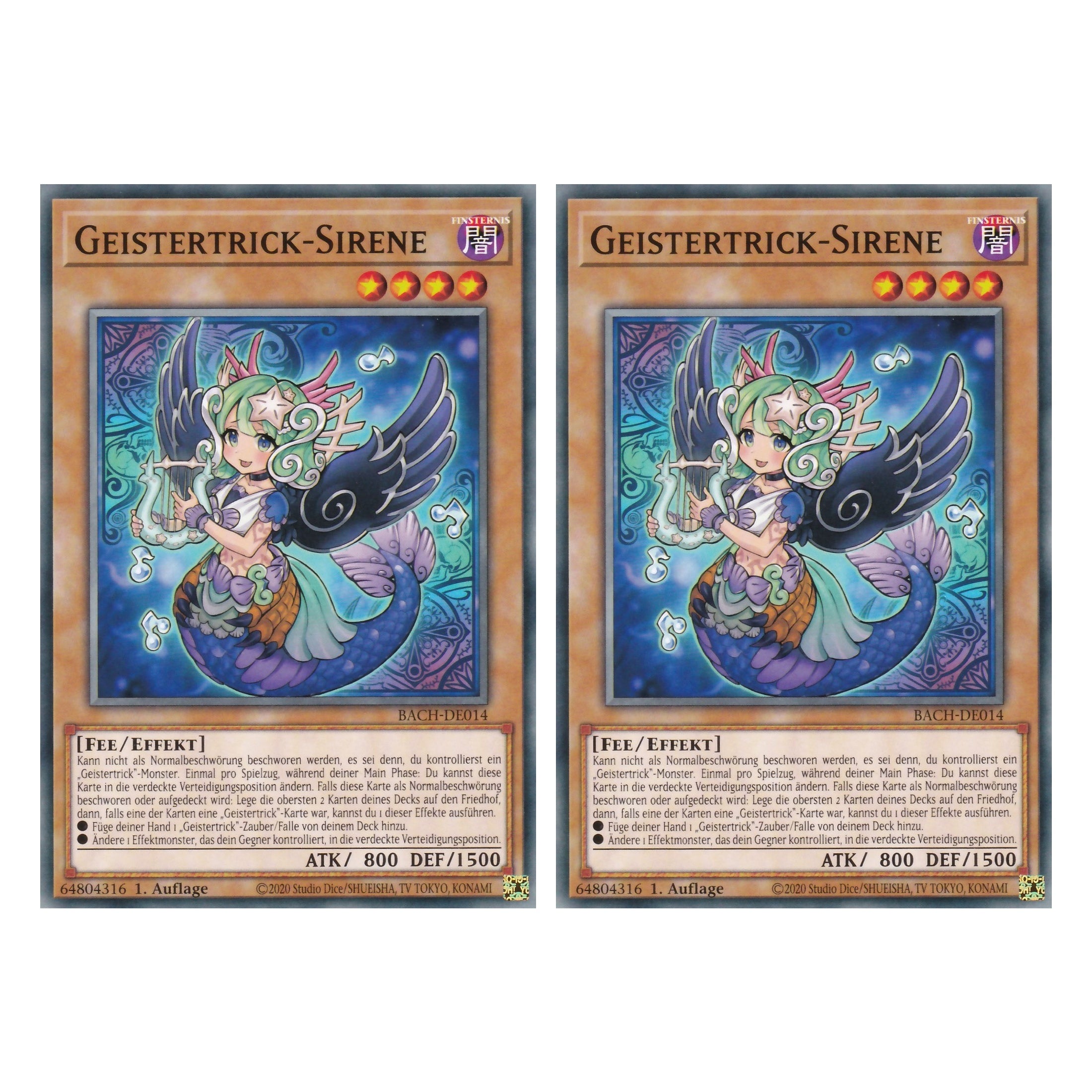 Geistertrick-Sirene - BACH-DE014 - Common - Deutsch - 1. Auflage - Battle of Chaos - Yu-Gi-Oh! - Duo Set (2 Stück)