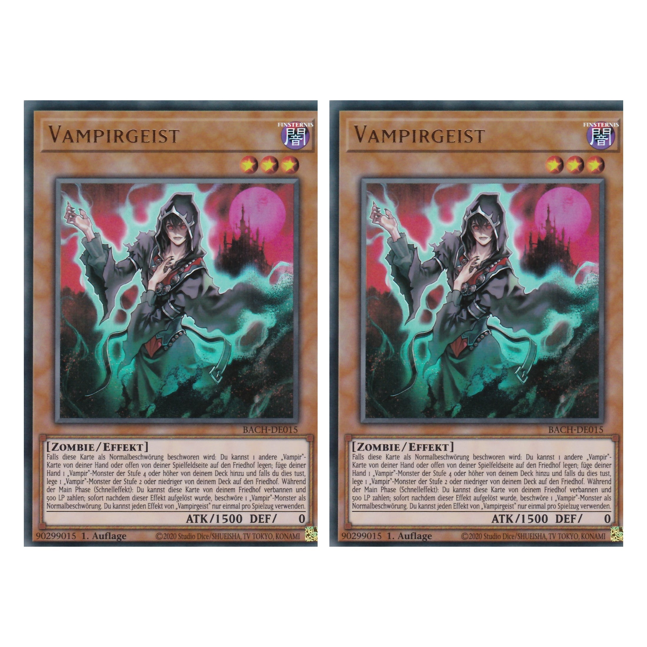 Vampirgeist - BACH-DE015 - Ultra Rare - Deutsch - 1. Auflage - Battle of Chaos - Yu-Gi-Oh! - Duo Set (2 Stück)