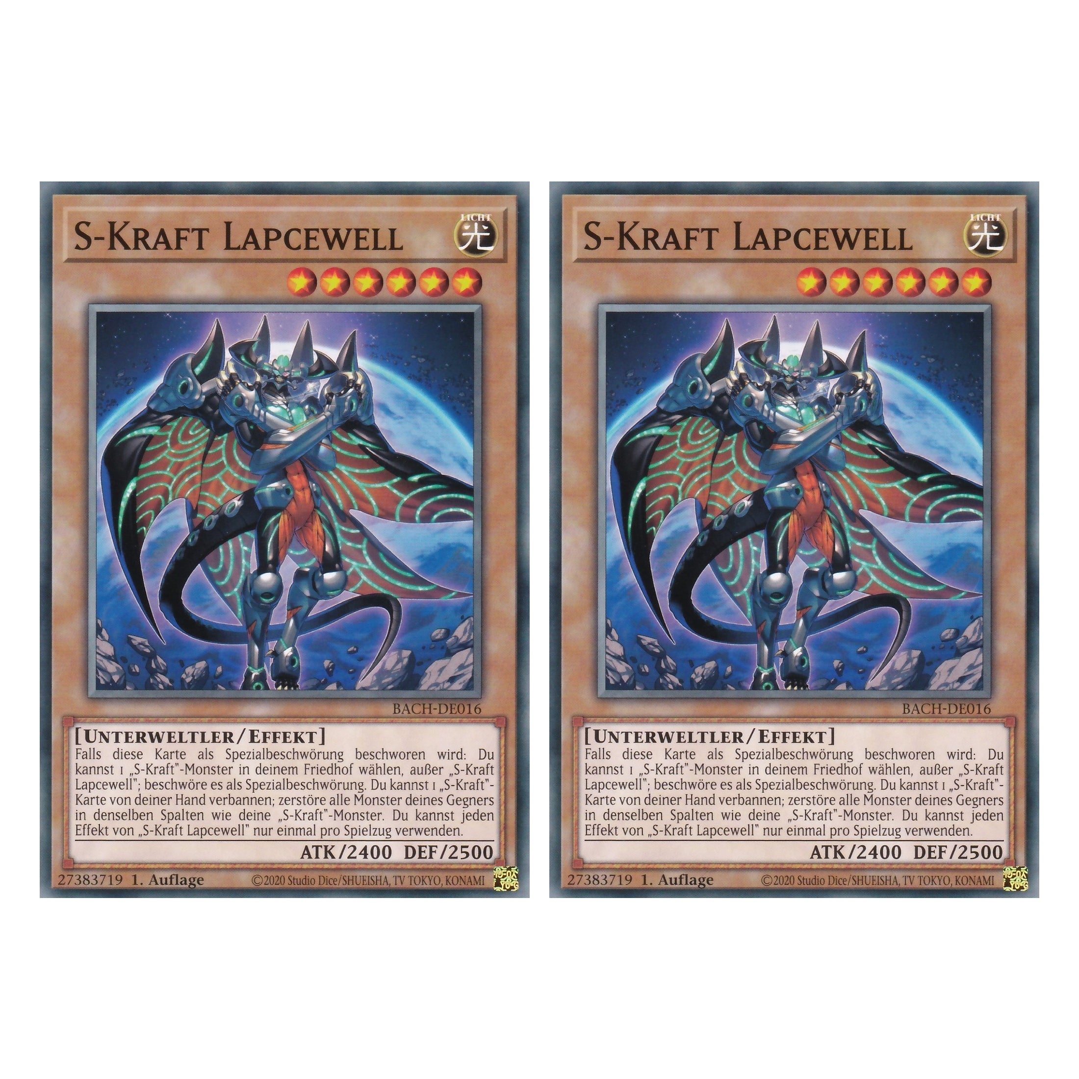 S-Kraft Lapcewell - BACH-DE016 - Common - Deutsch - 1. Auflage - Battle of Chaos - Yu-Gi-Oh! - Duo Set (2 Stück)