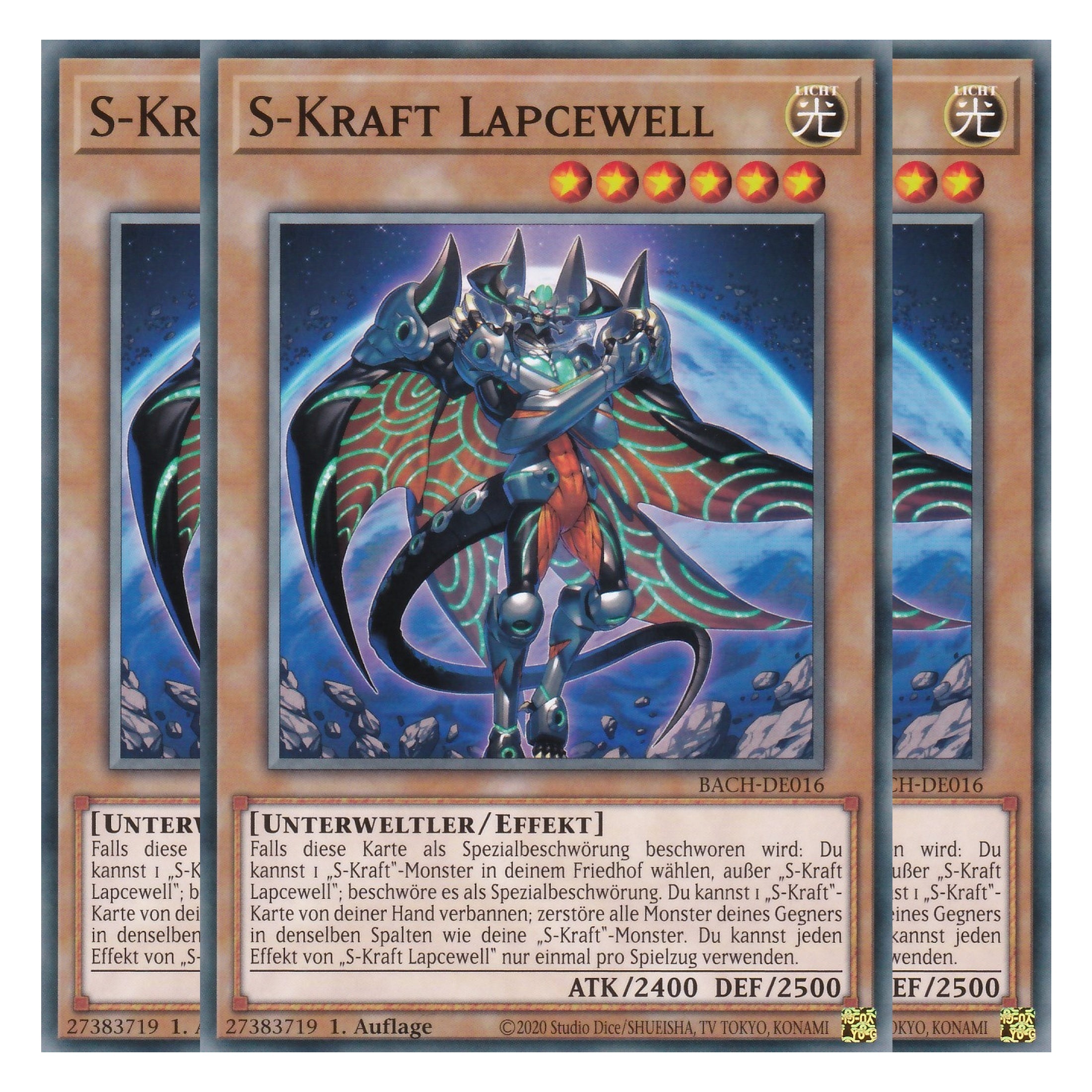 S-Kraft Lapcewell - BACH-DE016 - Common - Deutsch - 1. Auflage - Battle of Chaos - Yu-Gi-Oh! - Playset (3 Kopien)