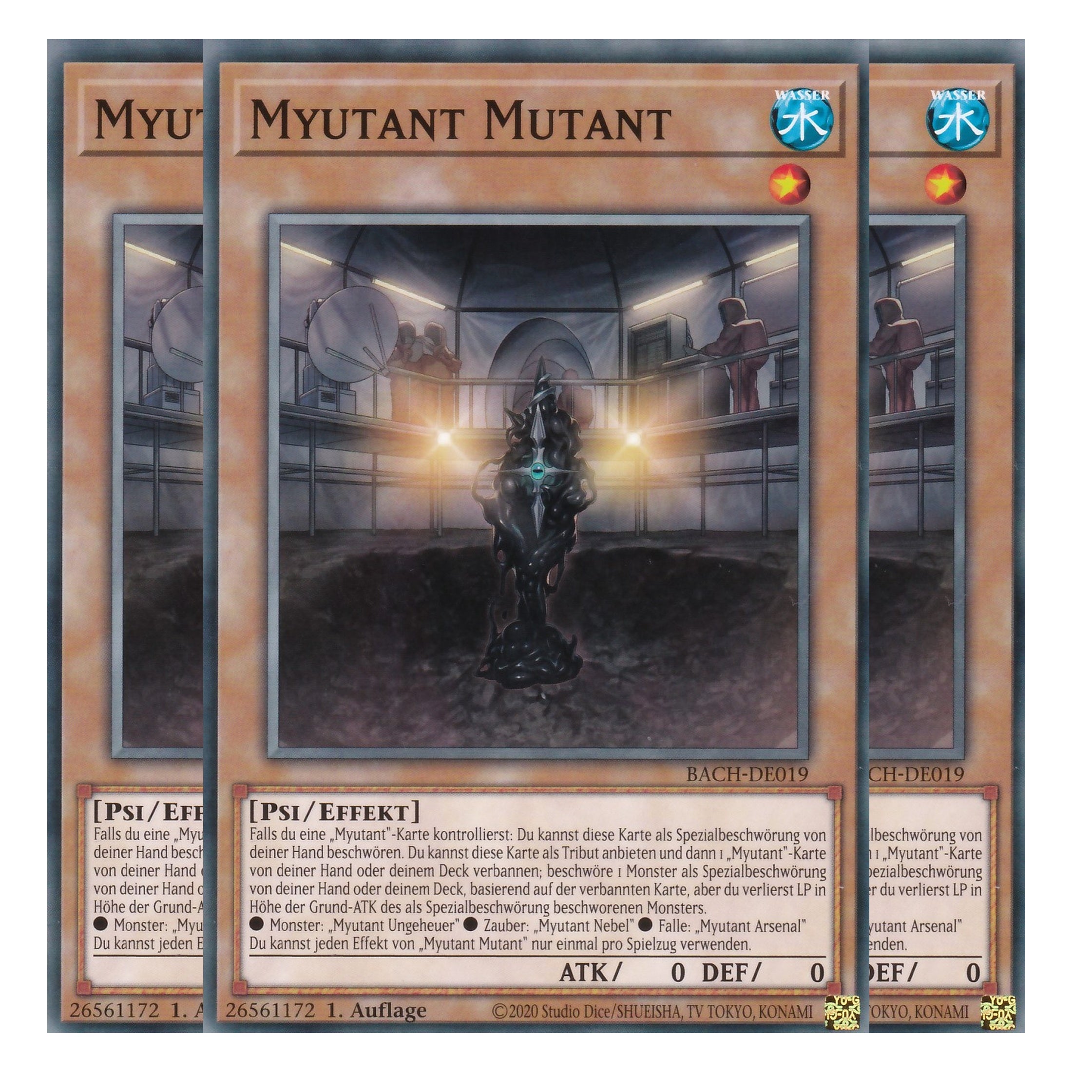 Myutant Mutant - BACH-DE019 - Common - Deutsch - 1. Auflage - Battle of Chaos - Yu-Gi-Oh! - Playset (3 Kopien)