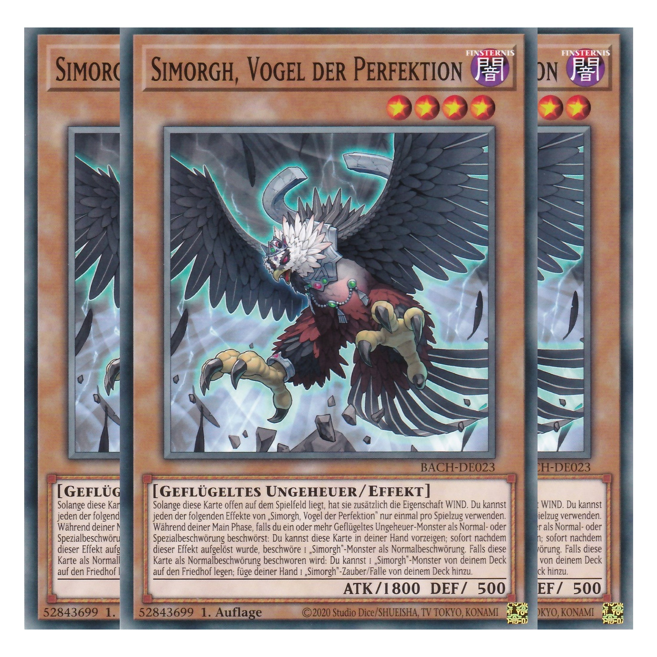 Simorgh, Vogel der Perfektion - BACH-DE023 - Common - Deutsch - 1. Auflage - Battle of Chaos - Yu-Gi-Oh! - Playset (3 Kopien)