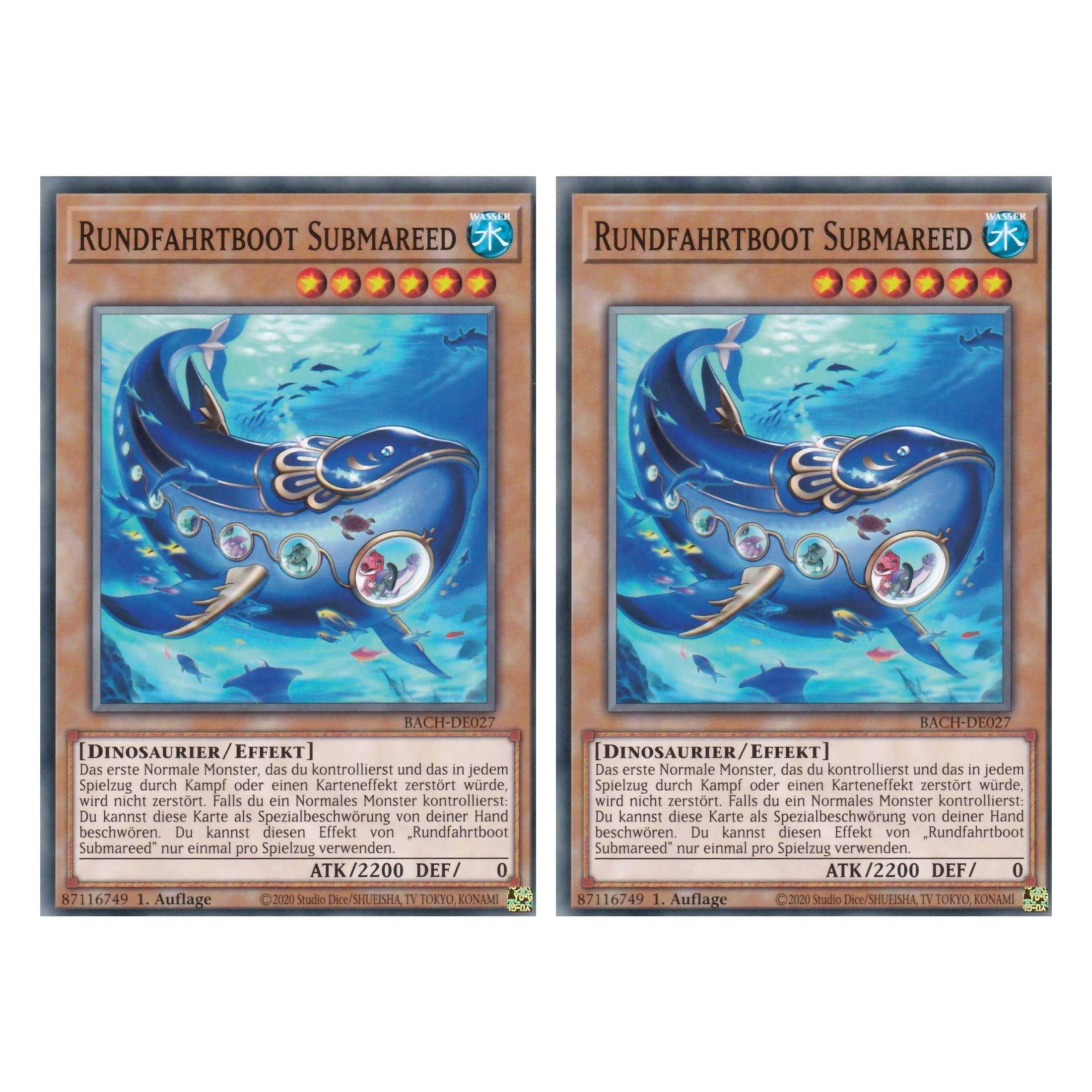 Rundfahrtboot Submareed - BACH-DE027 - Common - Deutsch - 1. Auflage - Battle of Chaos - Yu-Gi-Oh! - Duo Set (2 Stück)