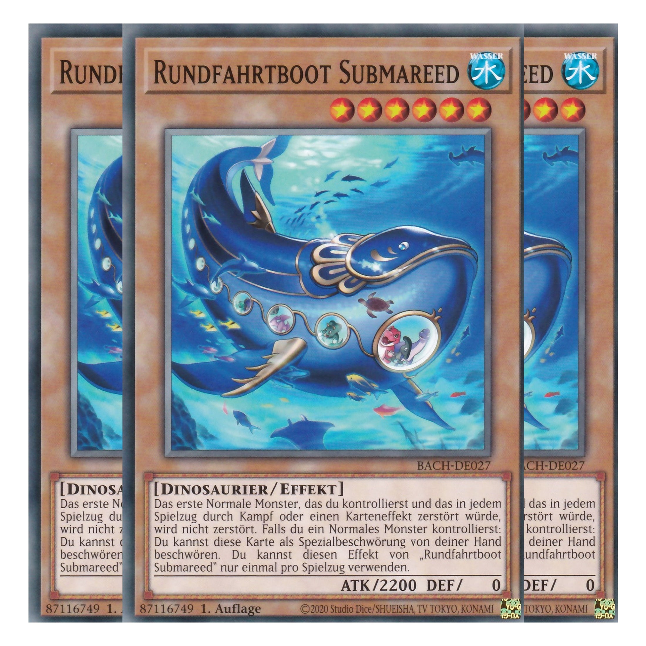 Rundfahrtboot Submareed - BACH-DE027 - Common - Deutsch - 1. Auflage - Battle of Chaos - Yu-Gi-Oh! - Playset (3 Kopien)