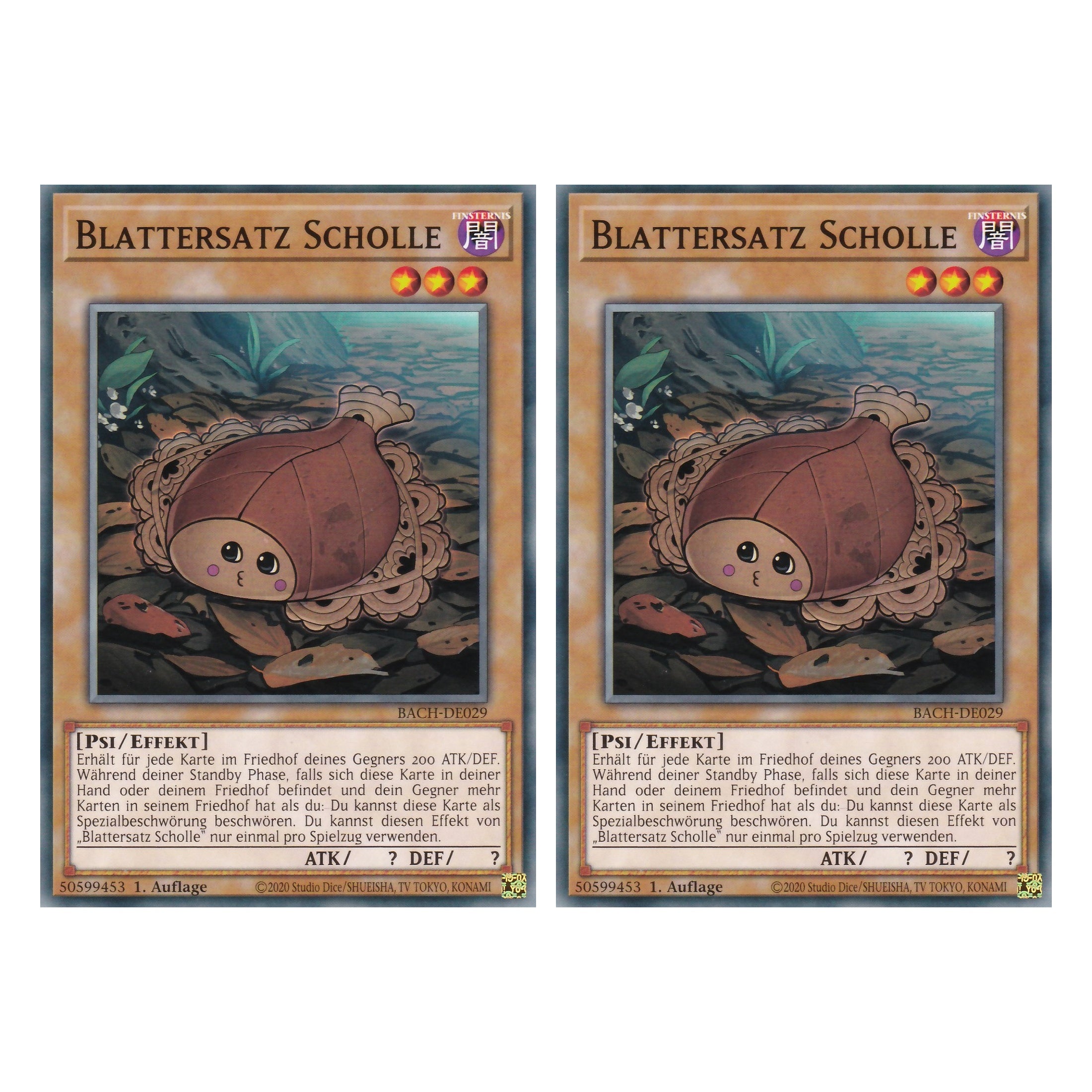 Blattersatz Scholle - BACH-DE029 - Common - Deutsch - 1. Auflage - Battle of Chaos - Yu-Gi-Oh! - Duo Set (2 Stück)