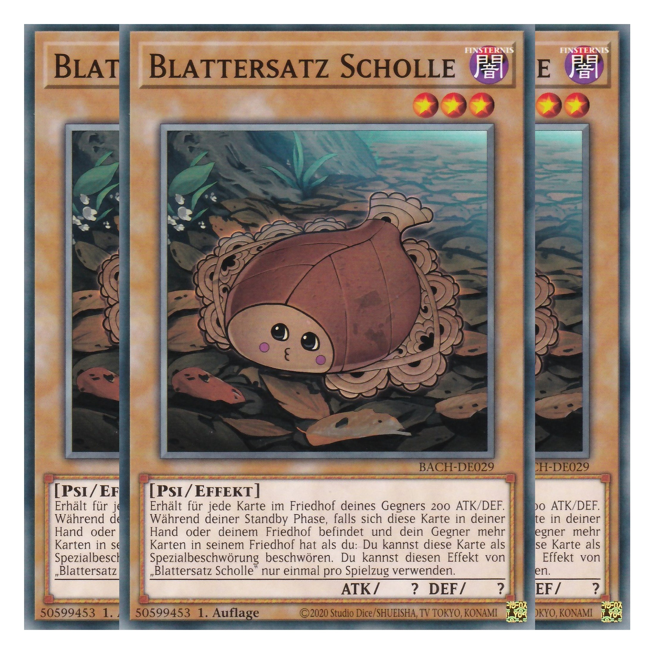 Blattersatz Scholle - BACH-DE029 - Common - Deutsch - 1. Auflage - Battle of Chaos - Yu-Gi-Oh! - Playset (3 Kopien)