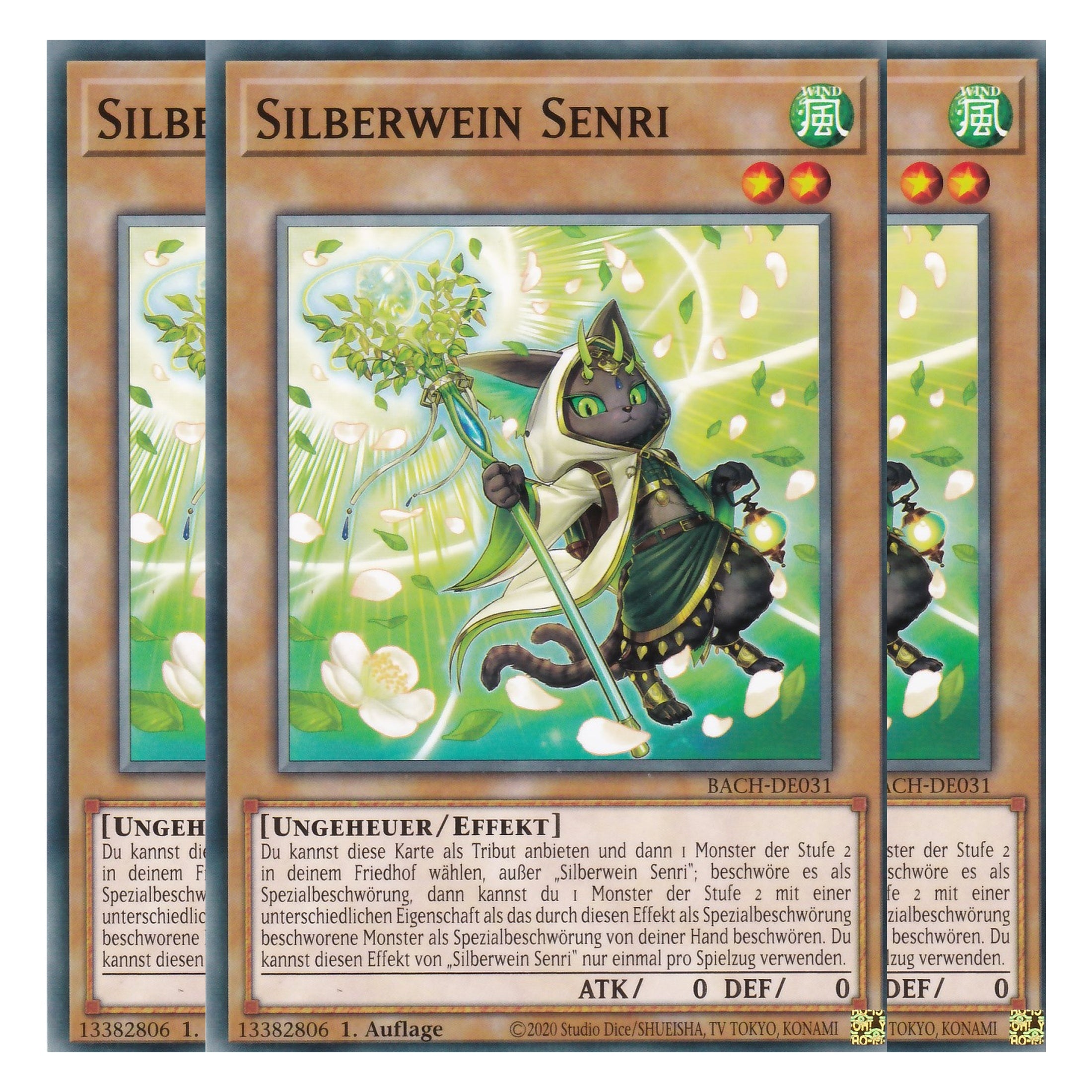 Silberwein Senri - BACH-DE031 - Common - Deutsch - 1. Auflage - Battle of Chaos - Yu-Gi-Oh! - Playset (3 Kopien)