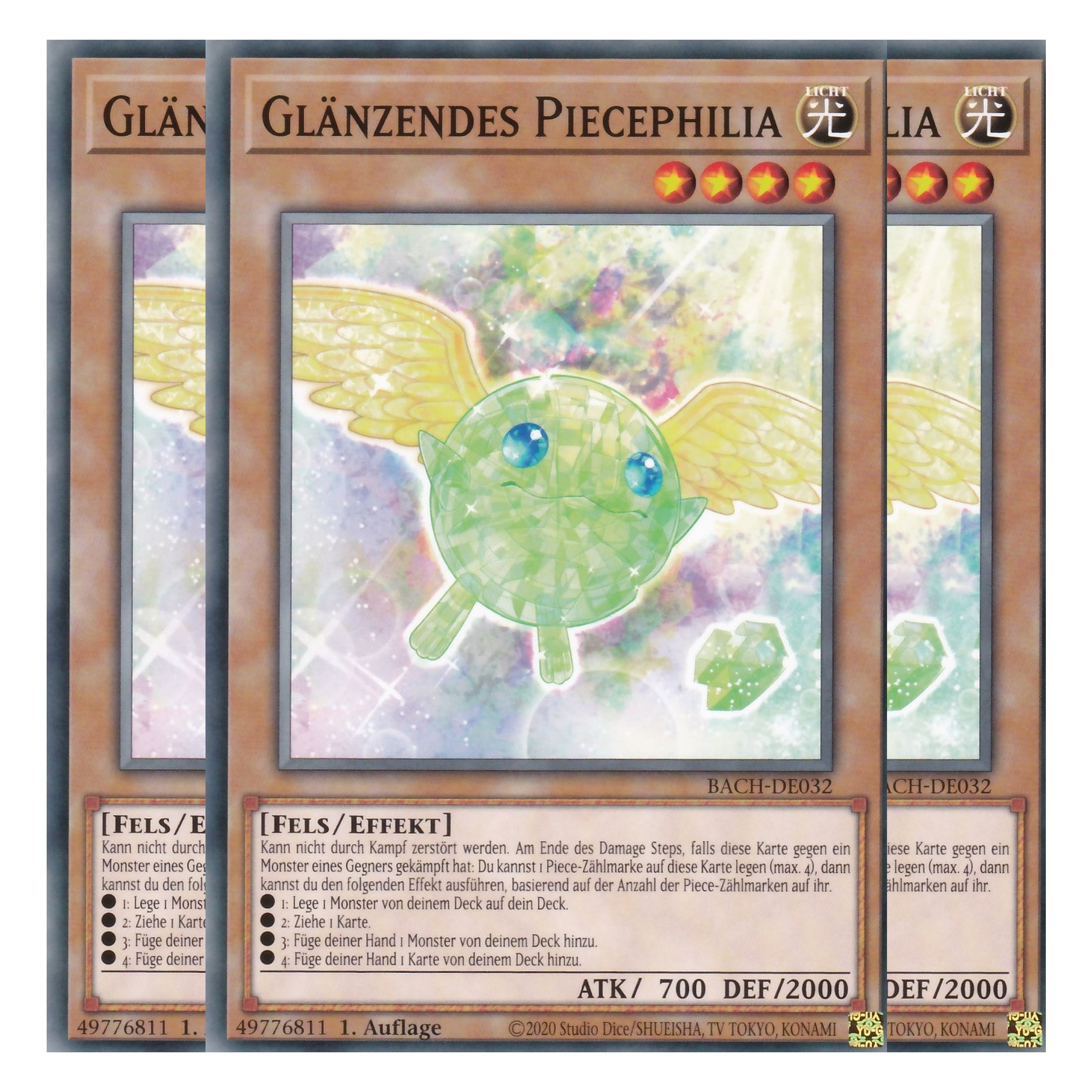 Glänzendes Piecephilia - BACH-DE032 - Common - Deutsch - 1. Auflage - Battle of Chaos - Yu-Gi-Oh! - Playset (3 Kopien)