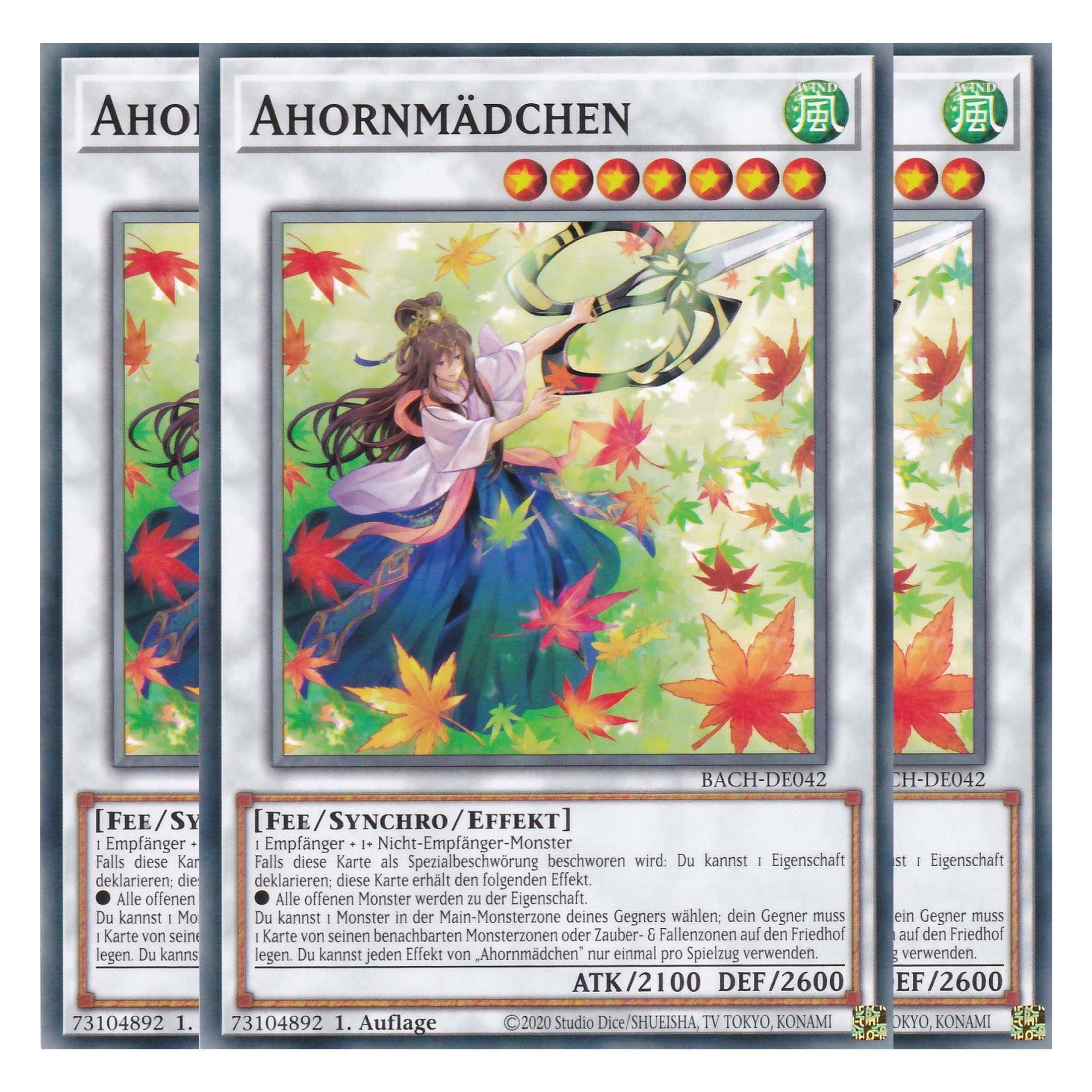 Ahornmädchen - BACH-DE042 - Common - Deutsch - 1. Auflage - Battle of Chaos - Yu-Gi-Oh! - Playset (3 Kopien)