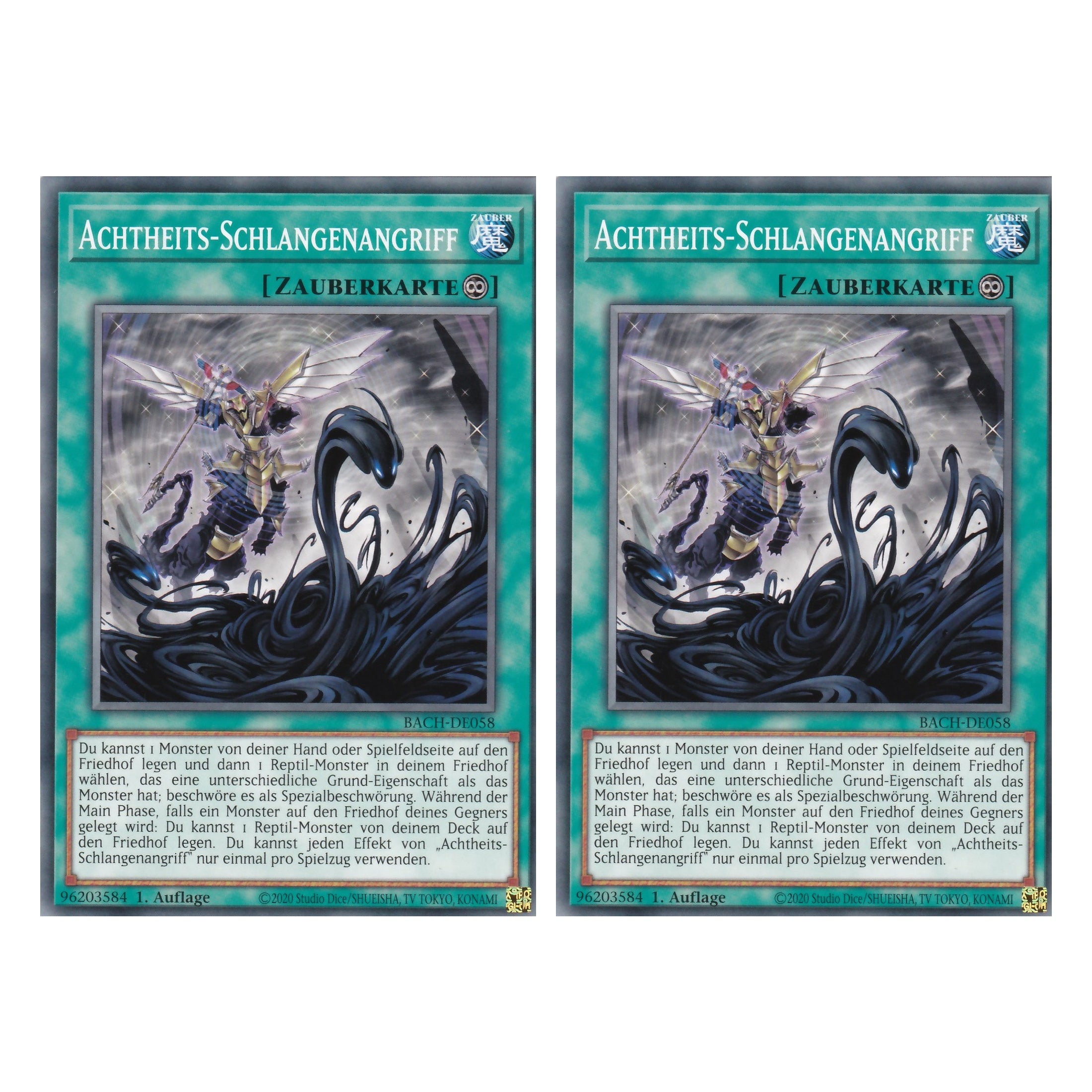 Achtheits-Schlangenangriff - BACH-DE058 - Common - Deutsch - 1. Auflage - Battle of Chaos - Yu-Gi-Oh! - Duo Set (2 Stück)