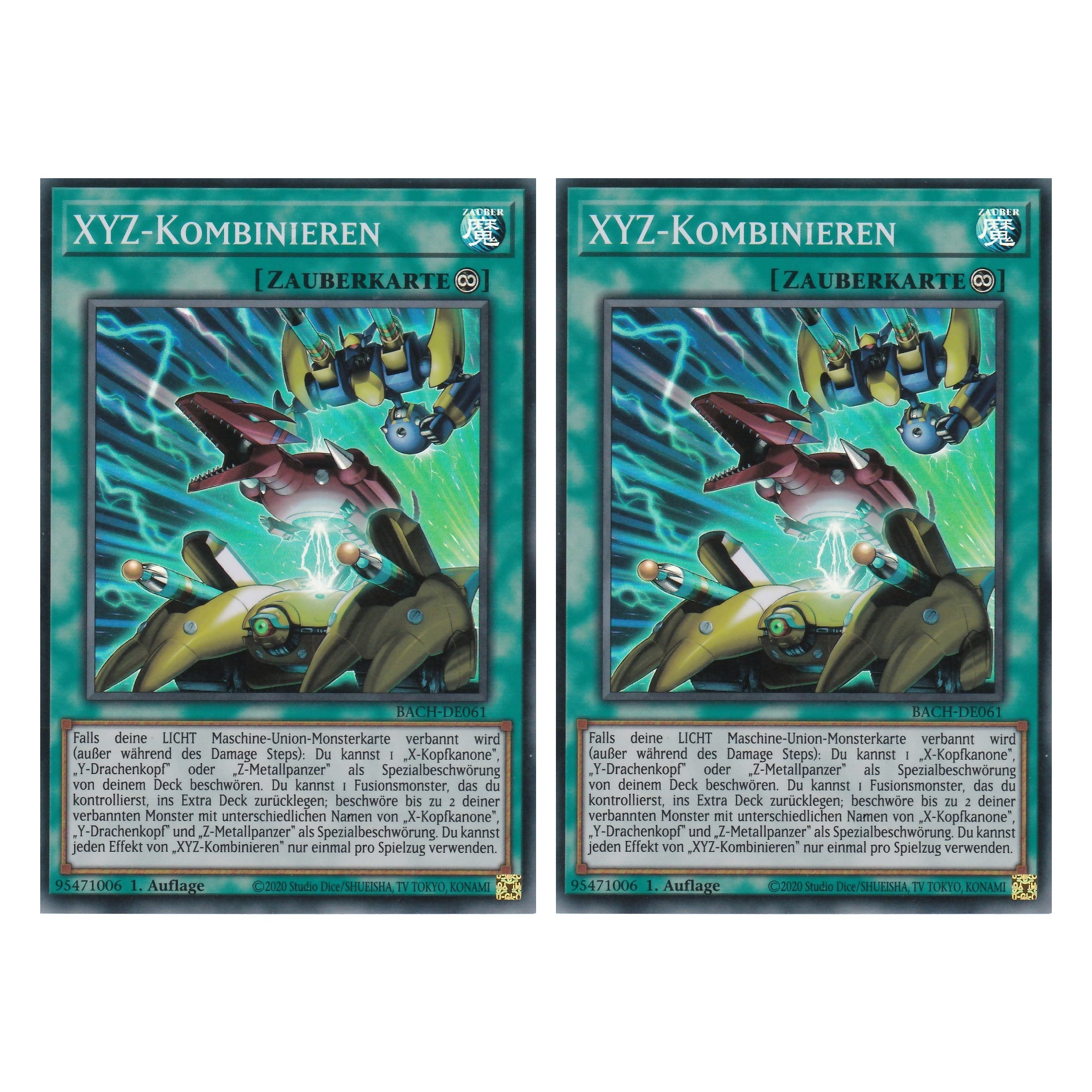 XYZ-Kombinieren - BACH-DE061 - Super Rare - Deutsch - 1. Auflage - Battle of Chaos - Yu-Gi-Oh! - Duo Set (2 Stück)