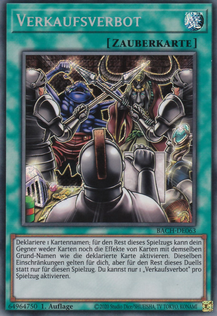 Verkaufsverbot - BACH-DE063 - Secret Rare - Deutsch - 1. Auflage - Battle of Chaos