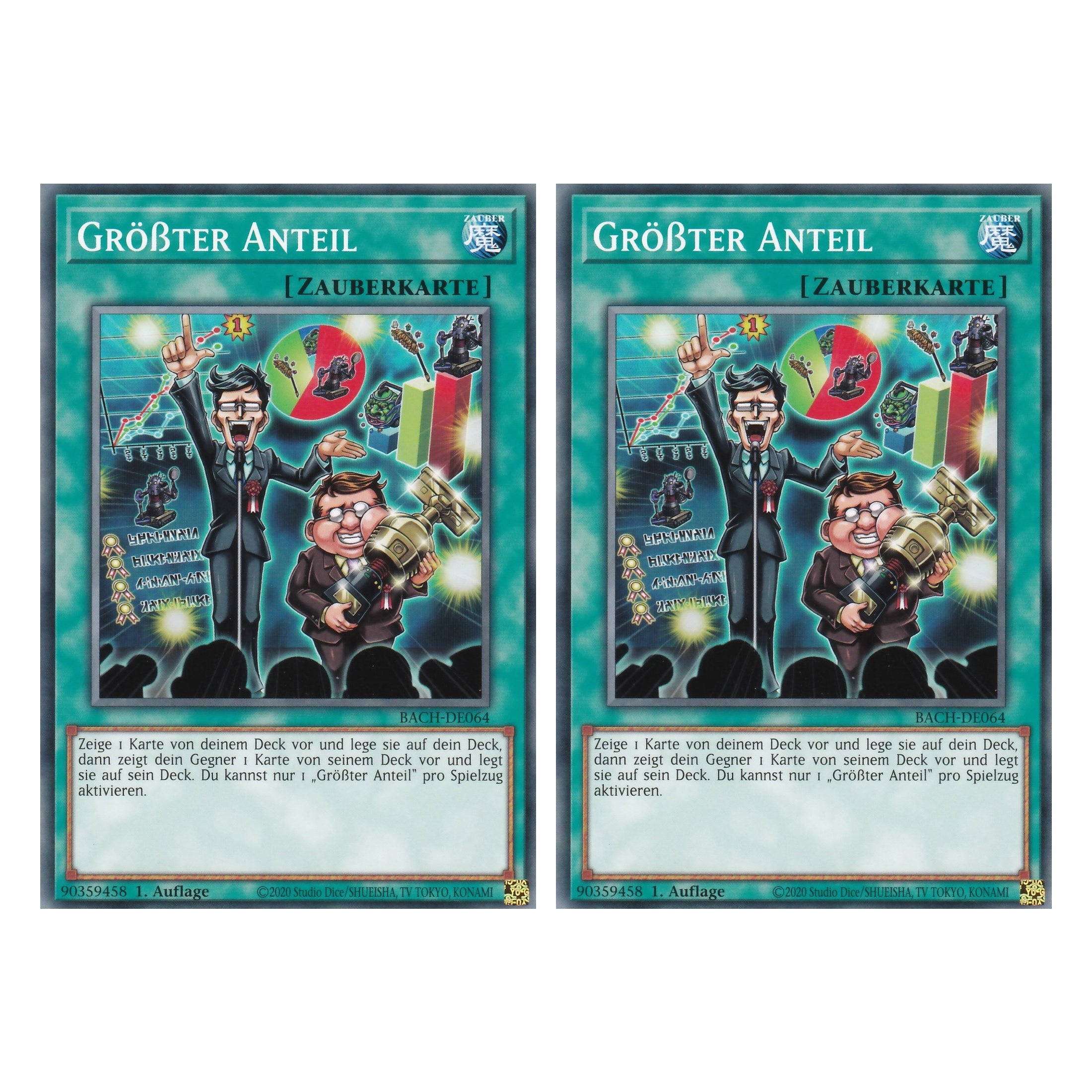 Größter Anteil - BACH-DE064 - Common - Deutsch - 1. Auflage - Battle of Chaos - Yu-Gi-Oh! - Duo Set (2 Stück)