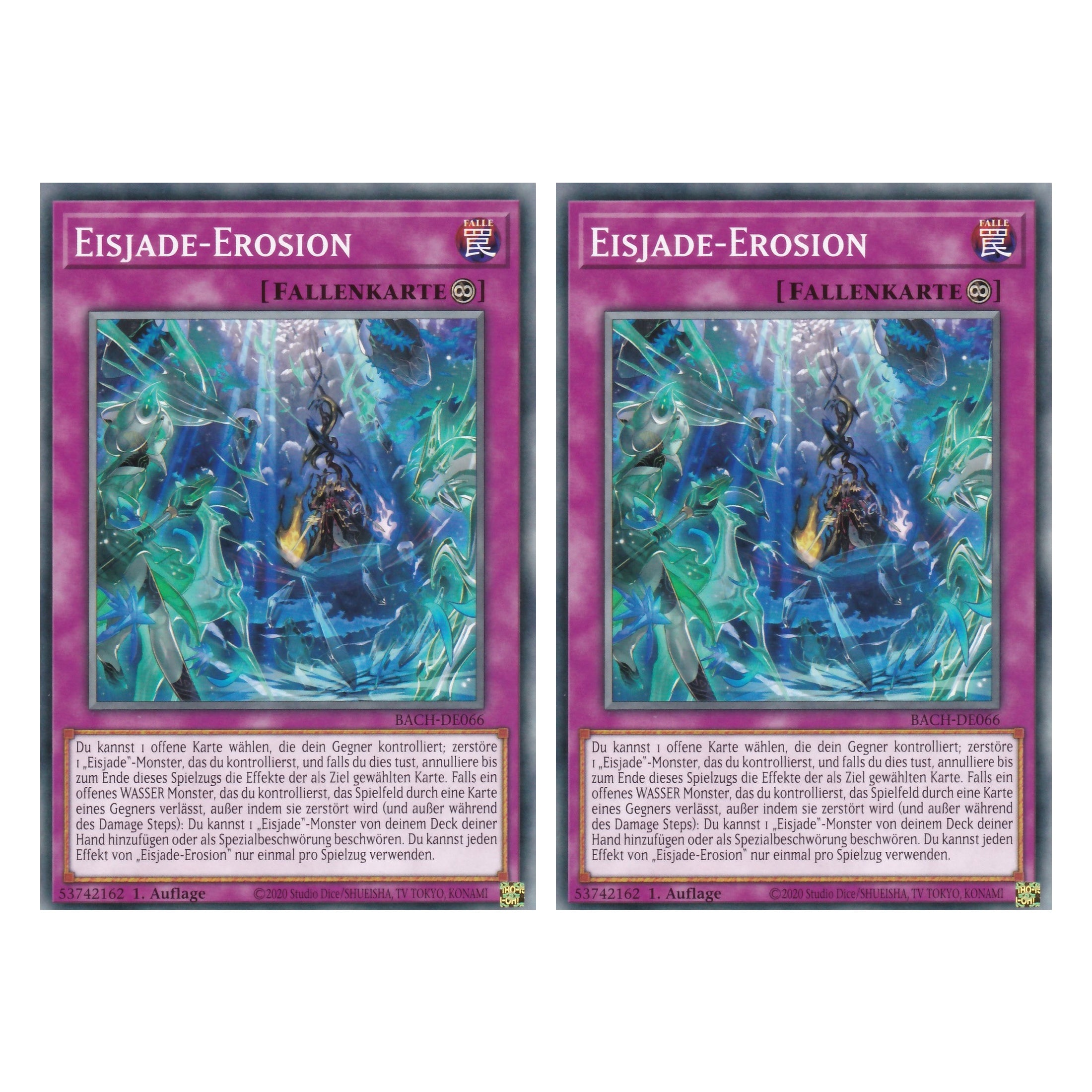 Eisjade-Erosion - BACH-DE066 - Common - Deutsch - 1. Auflage - Battle of Chaos - Yu-Gi-Oh! - Duo Set (2 Stück)