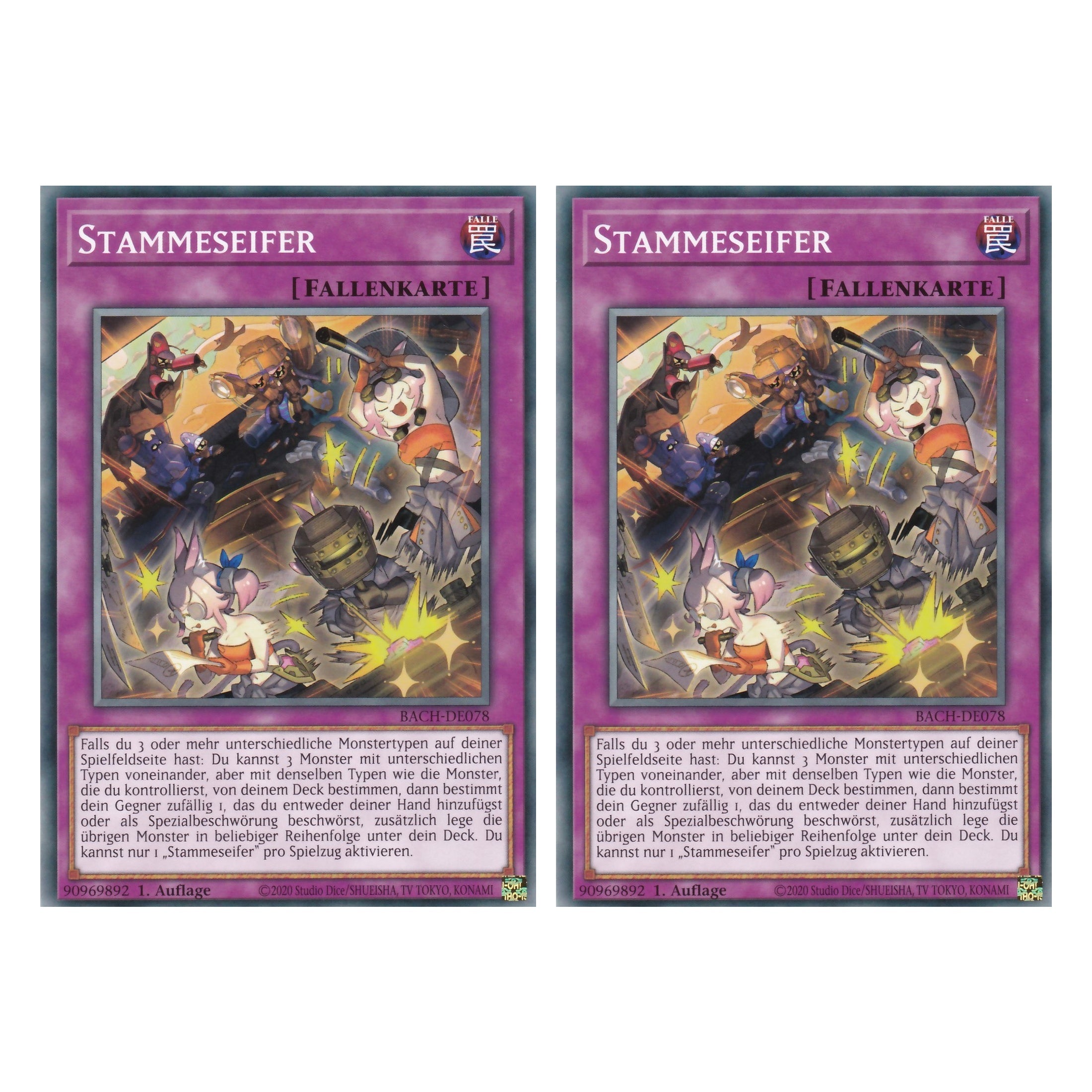 Stammeseifer - BACH-DE078 - Common - Deutsch - 1. Auflage - Battle of Chaos - Yu-Gi-Oh! - Duo Set (2 Stück)