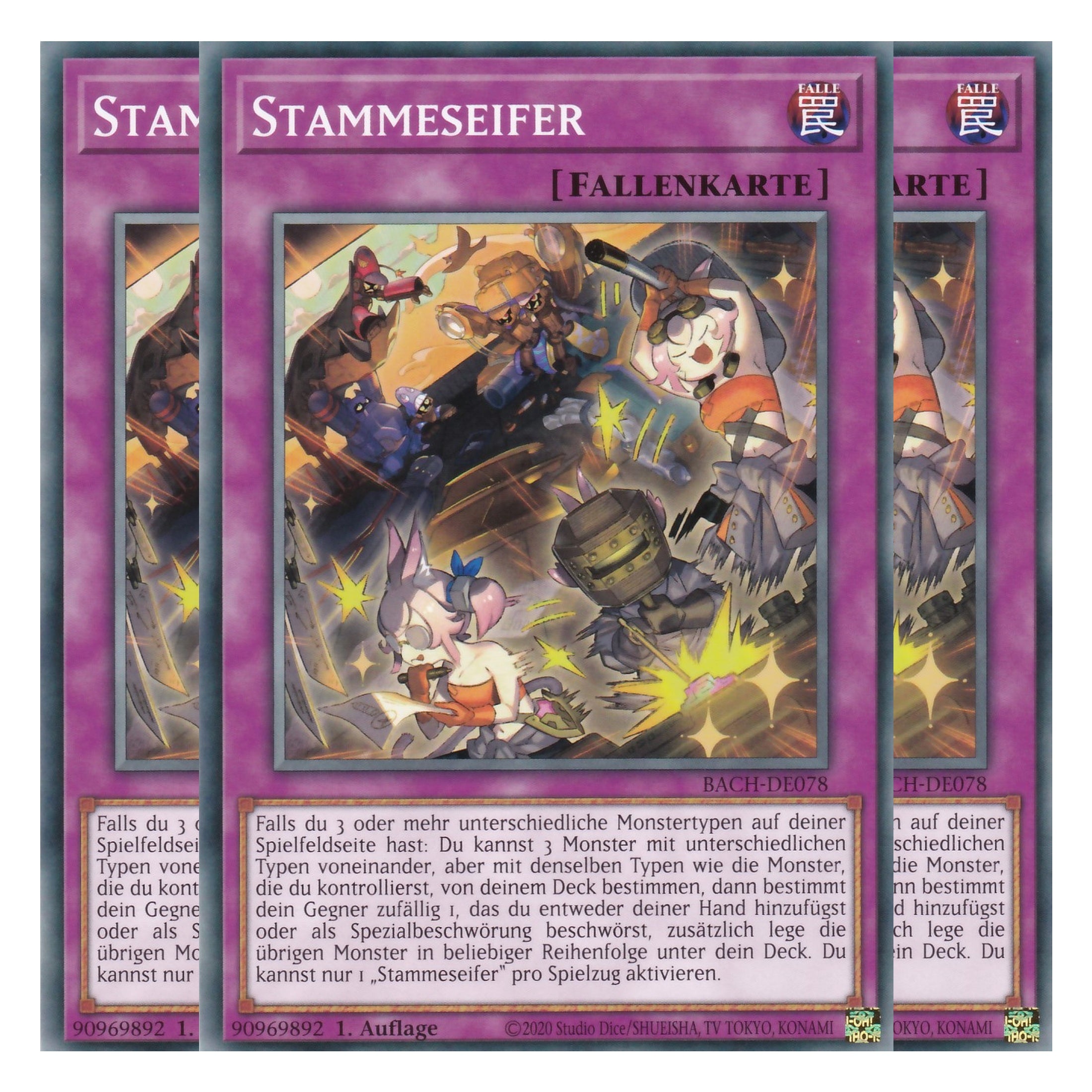Stammeseifer - BACH-DE078 - Common - Deutsch - 1. Auflage - Battle of Chaos - Yu-Gi-Oh! - Playset (3 Kopien)