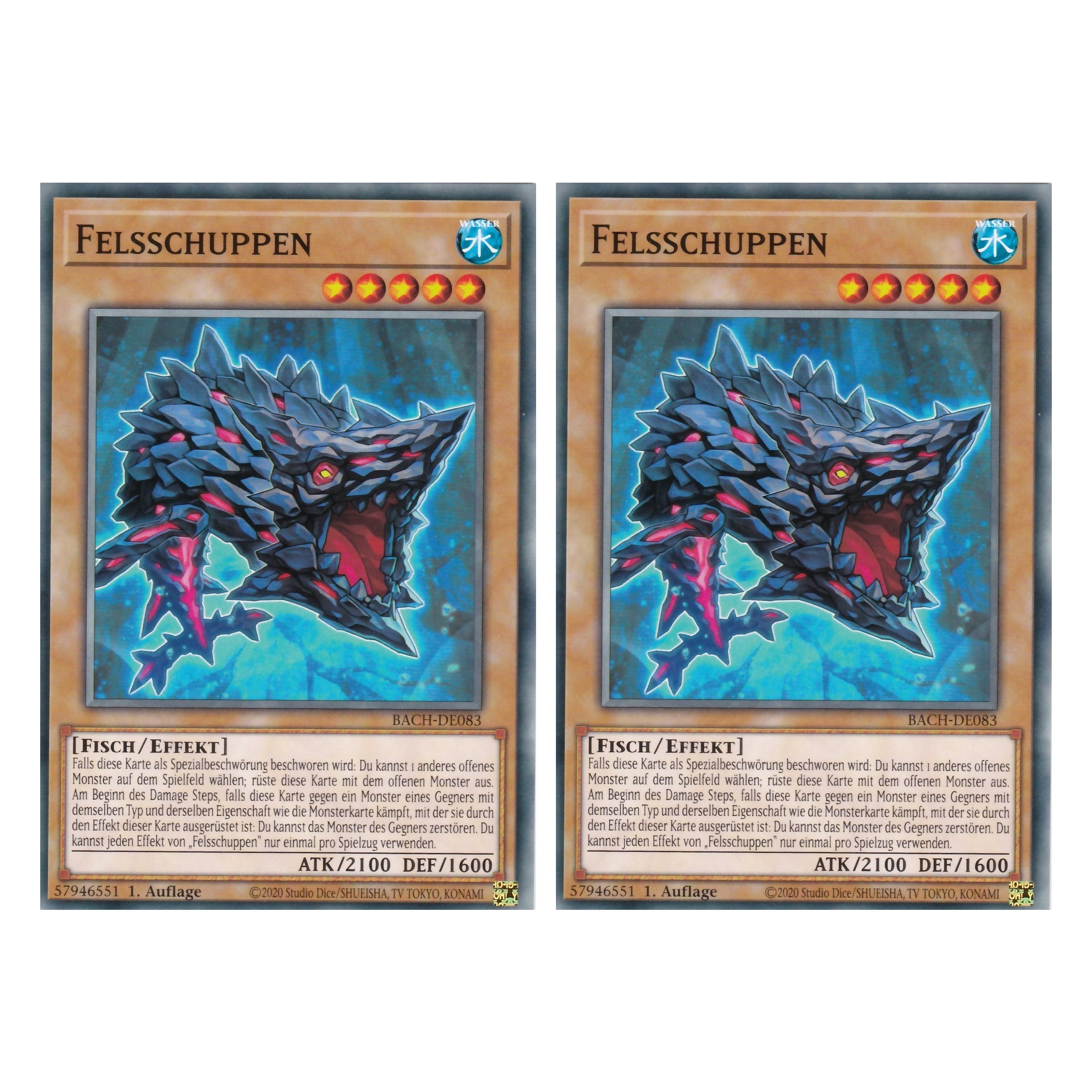 Felsschuppen - BACH-DE083 - Common - Deutsch - 1. Auflage - Battle of Chaos - Yu-Gi-Oh! - Duo Set (2 Stück)