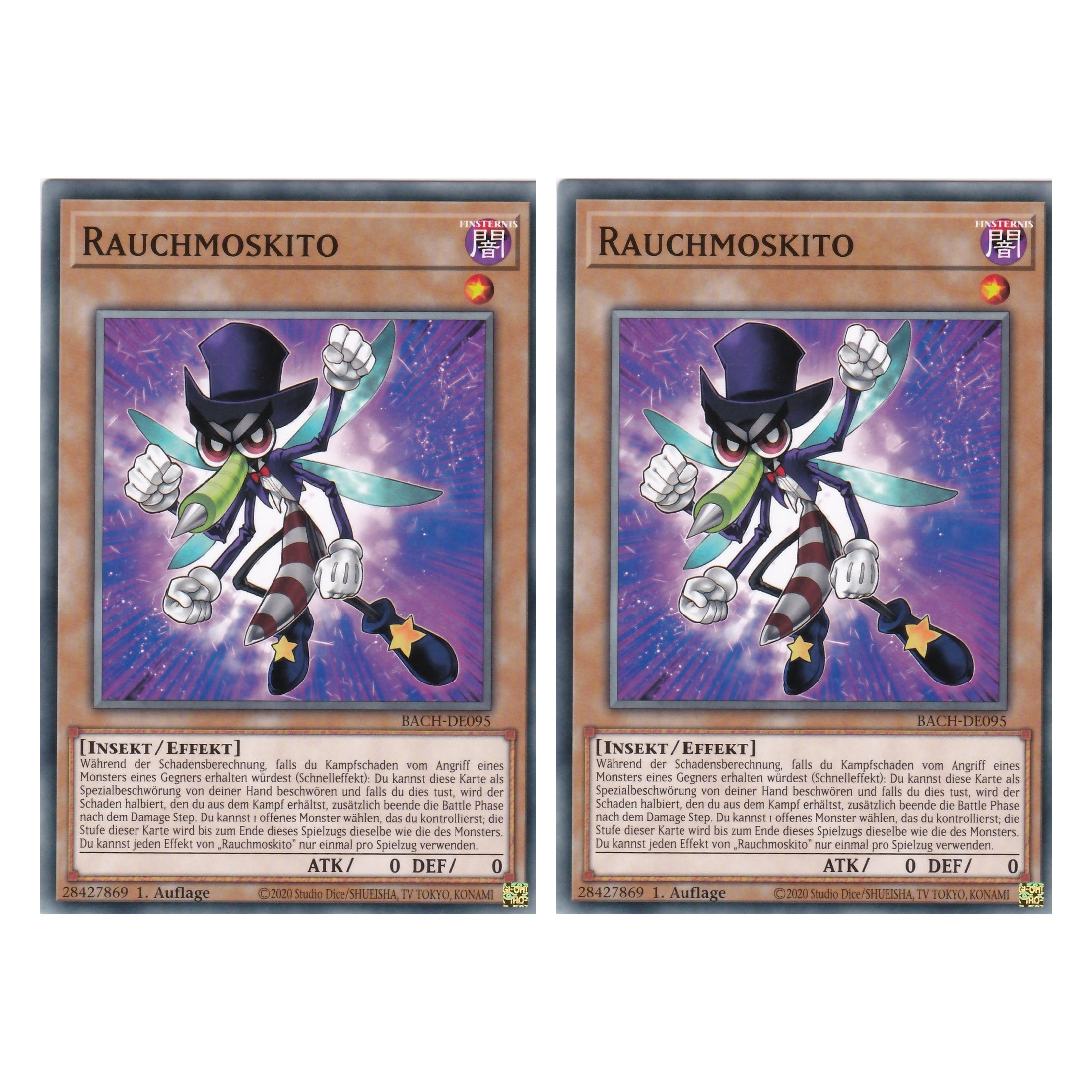 Rauchmoskito - BACH-DE095 - Common - Deutsch - 1. Auflage - Battle of Chaos - Yu-Gi-Oh! - Duo Set (2 Stück)