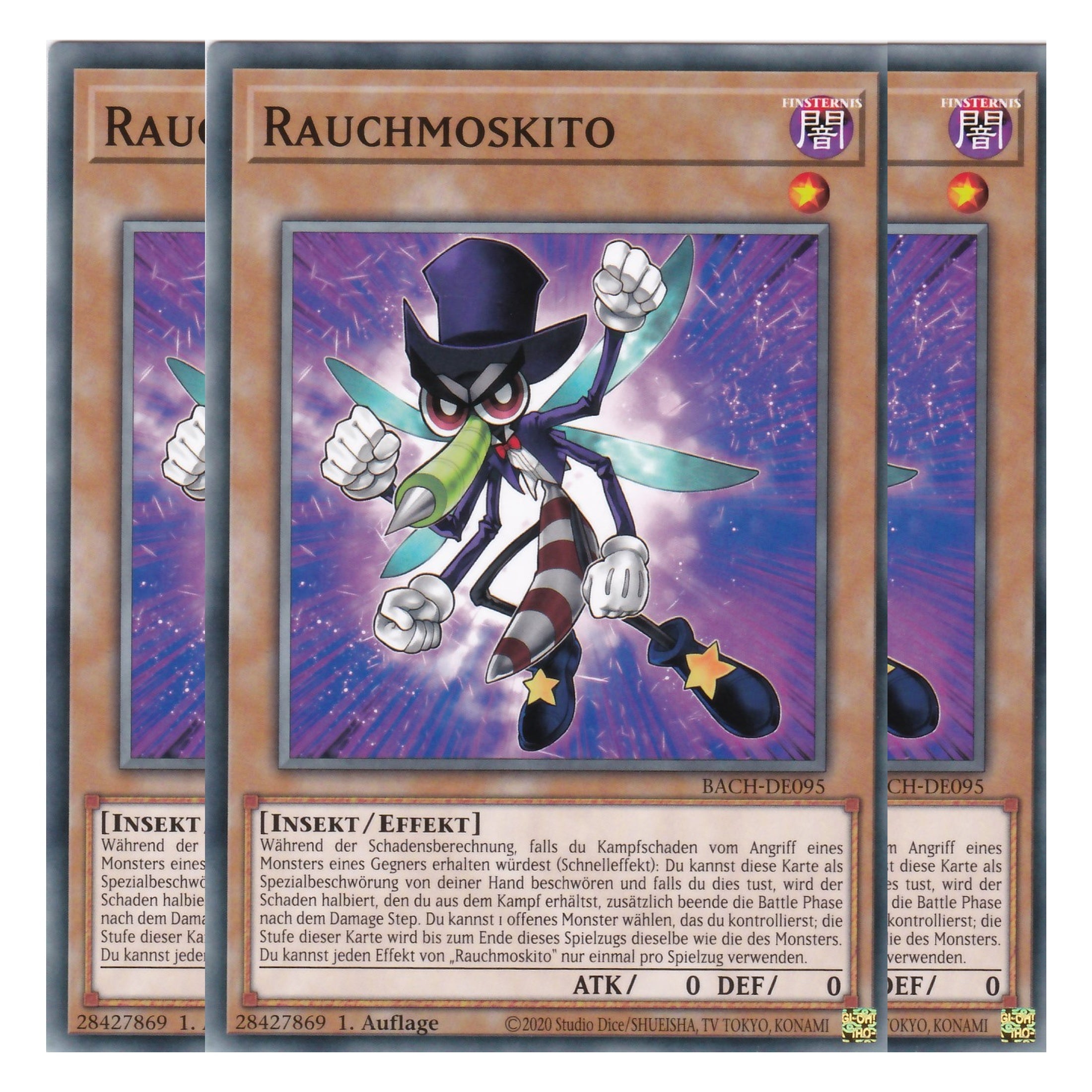 Rauchmoskito - BACH-DE095 - Common - Deutsch - 1. Auflage - Battle of Chaos - Yu-Gi-Oh! - Playset (3 Kopien)