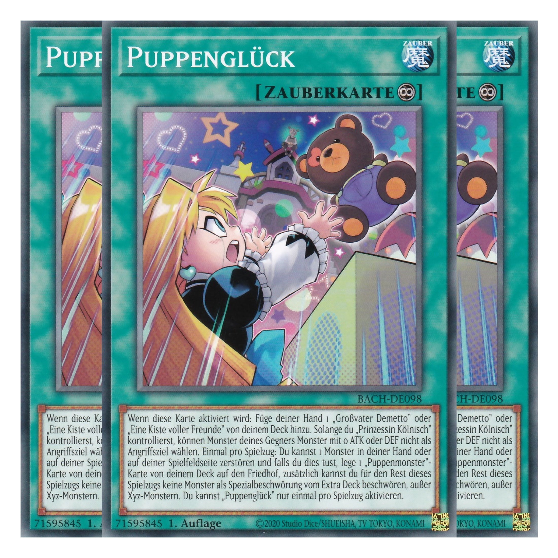 Puppenglück - BACH-DE098 - Common - Deutsch - 1. Auflage - Battle of Chaos - Yu-Gi-Oh! - Playset (3 Kopien)