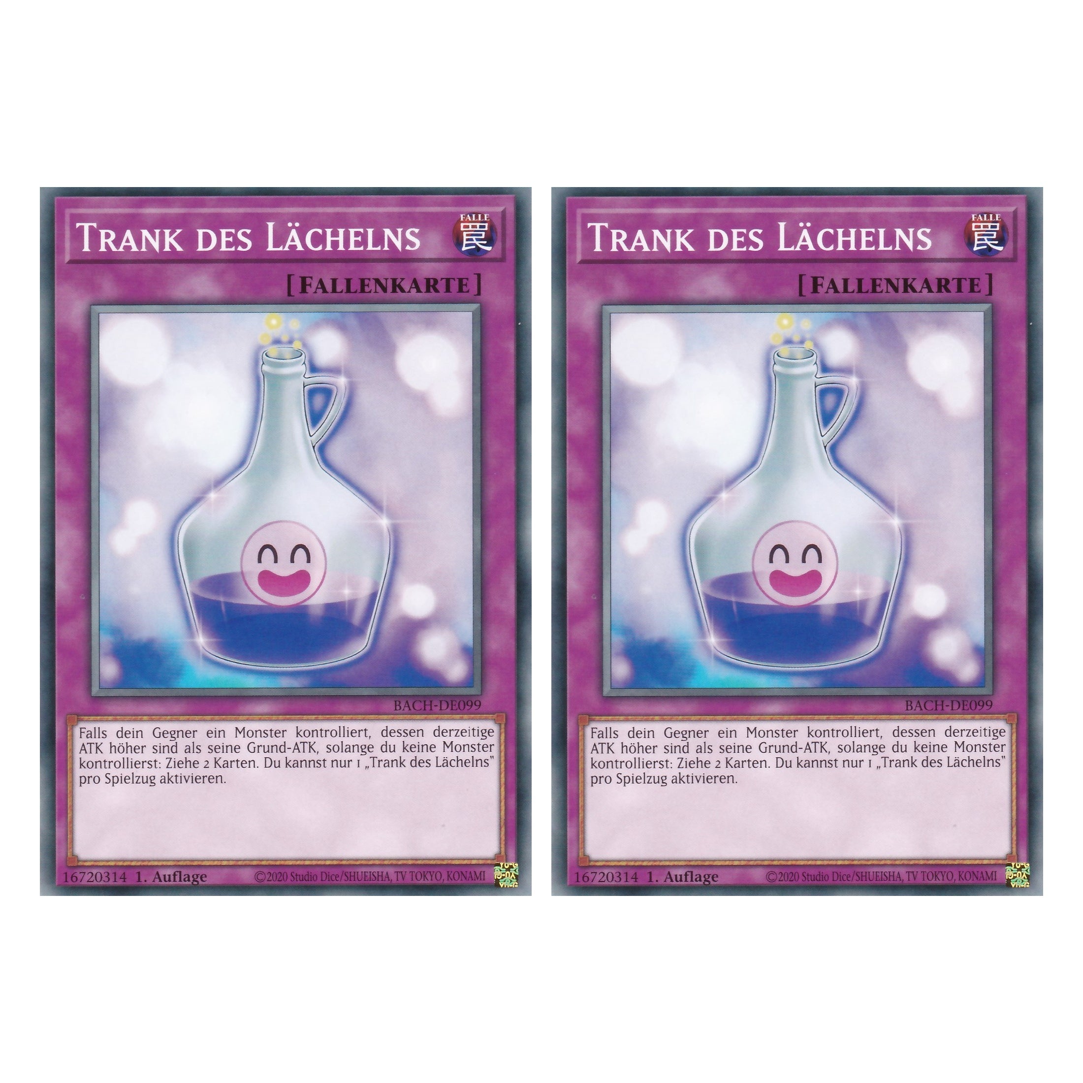 Trank des Lächelns - BACH-DE099 - Common - Deutsch - 1. Auflage - Battle of Chaos - Yu-Gi-Oh! - Duo Set (2 Stück)
