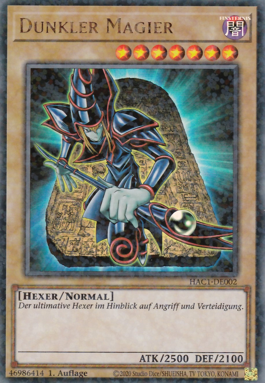 Dunkler Magier - HAC1-DE002 - Duel Terminal Ultra Rare - Deutsch - 1. Auflage - Hidden Arsenal Chapter 1